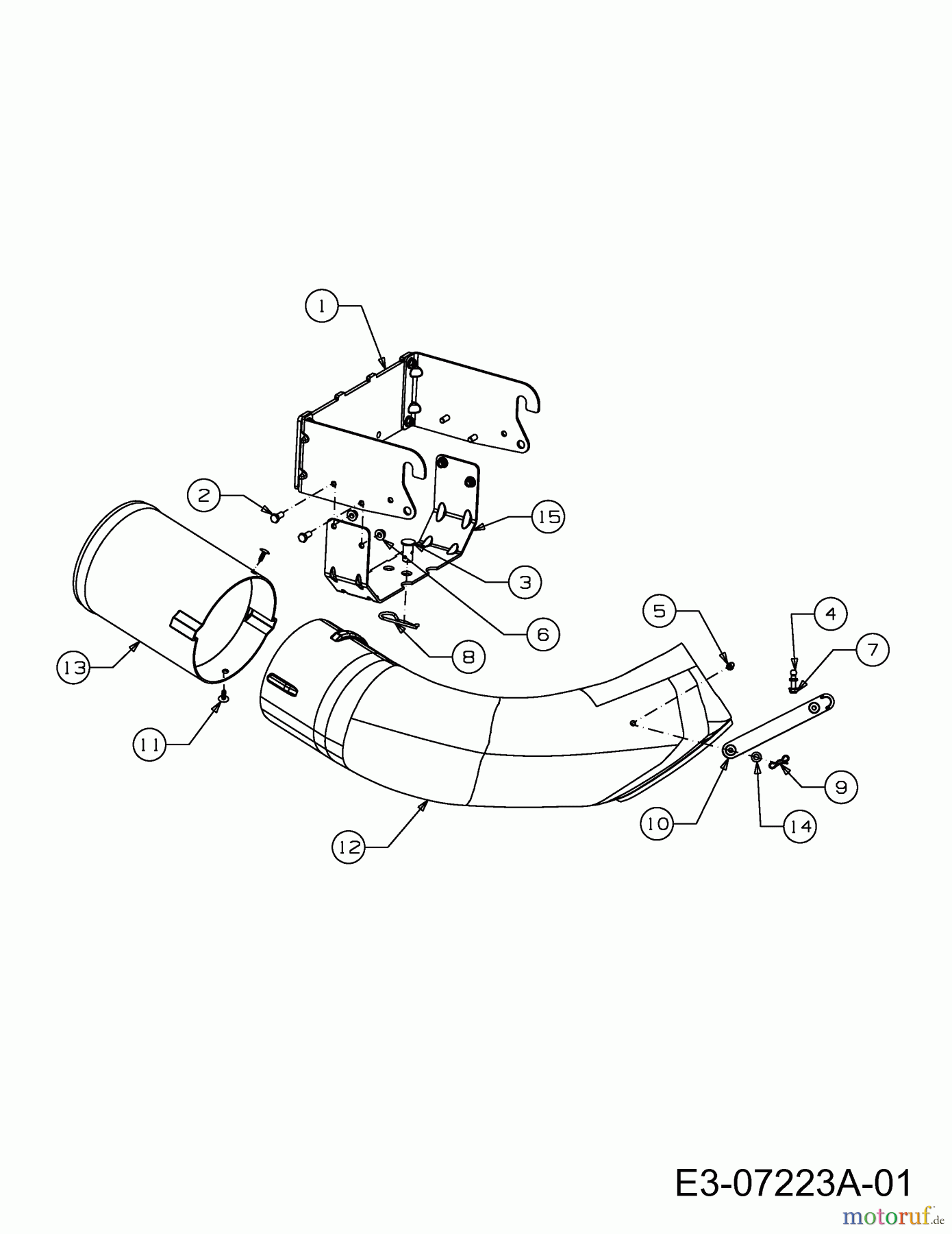 MTD Zubehör Zubehör Garten- und Rasentraktoren Grasfangvorrichtung für CC 1000 SD Serie mit Mähwerk G (42