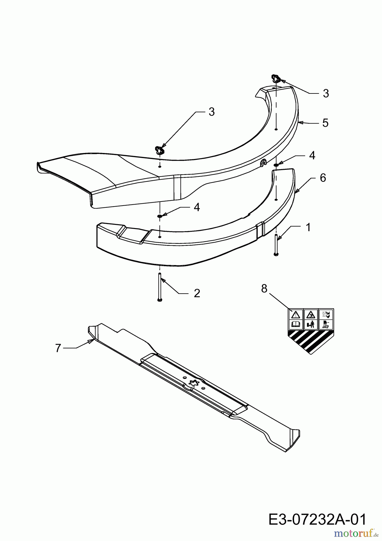 MTD Zubehör Zubehör Garten- und Rasentraktoren Mulch Kits mit Deflektor für Aufsitzmäher mit 27,5