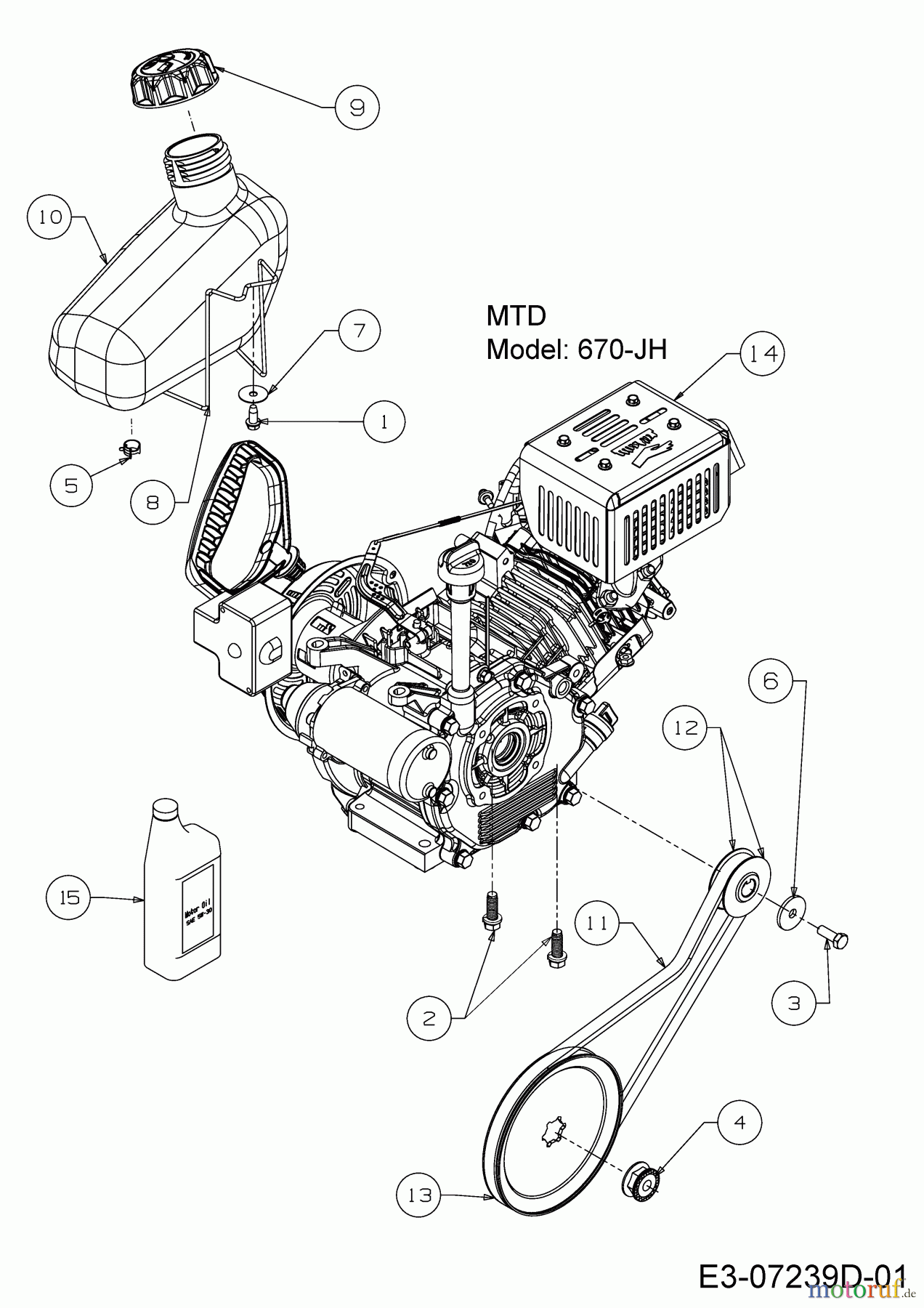 Cub Cadet Schneefräsen 221 LHP 31AR2T6D603 (2018) Keilriemen, Motor, Tank
