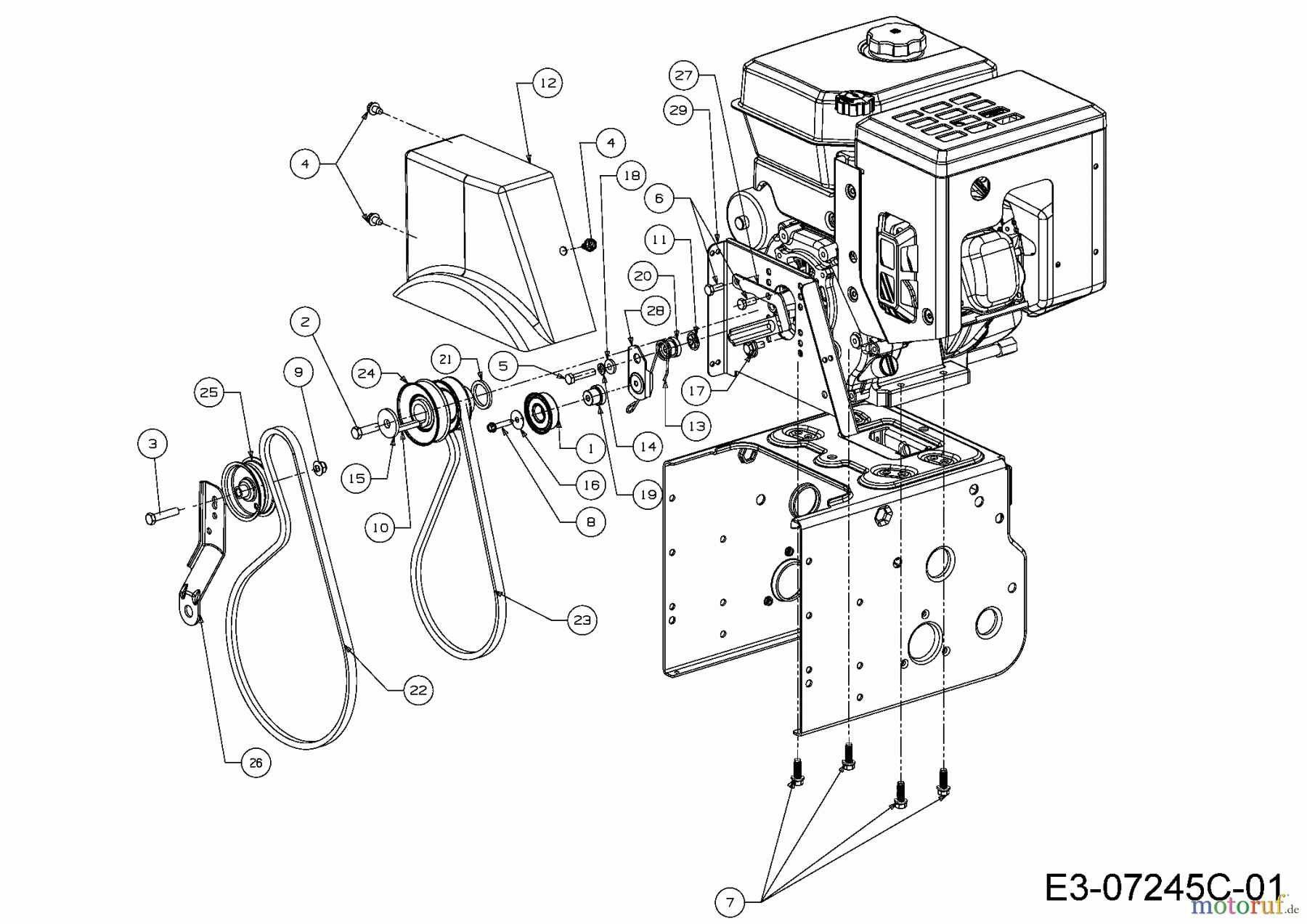 Cub Cadet Schneefräsen 935 SWE 31AY97KV603 (2016) Fahrantrieb, Fräsantrieb