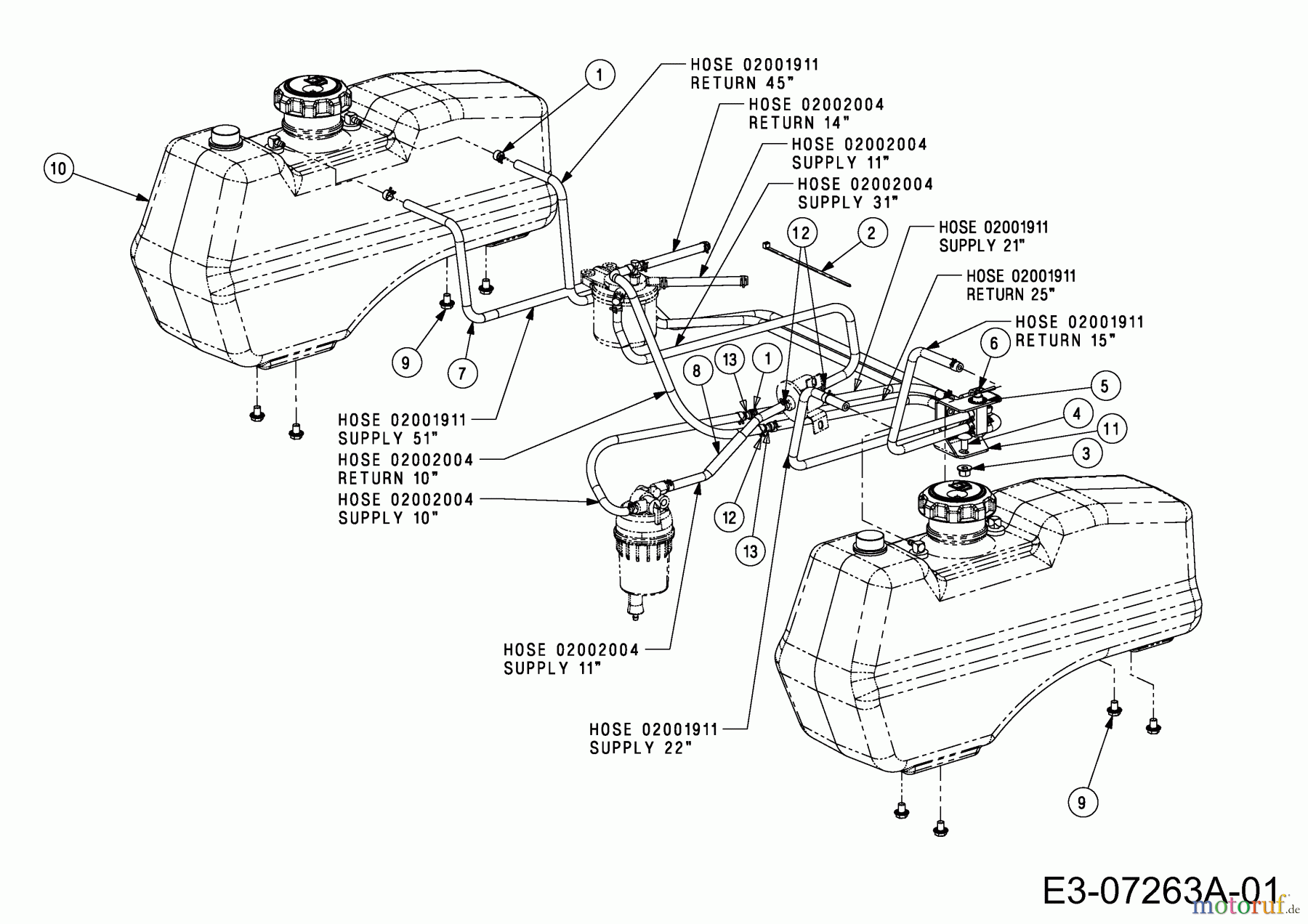 Cub Cadet Zero Turn Tank S 53AY8DU6603 (2011) Tank