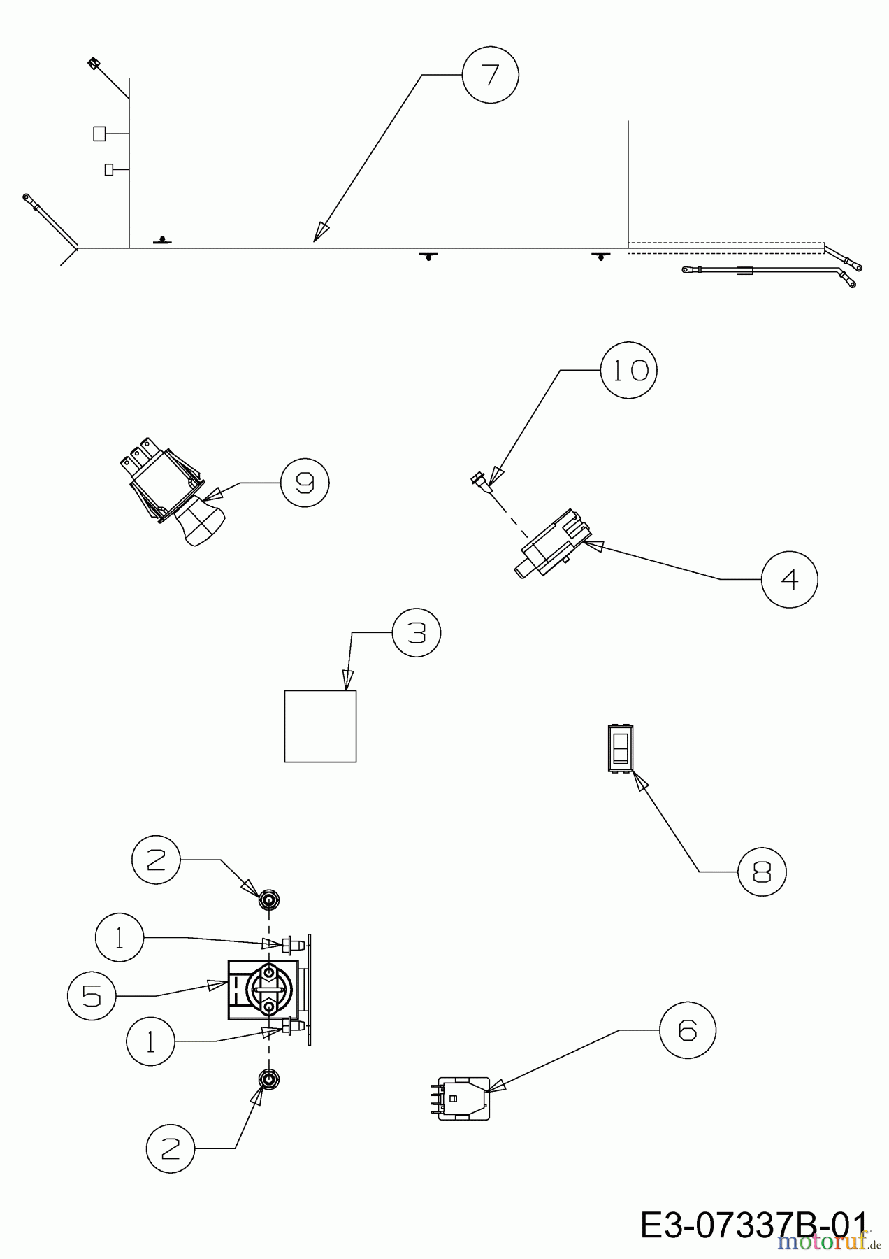  Massey Ferguson Rasentraktoren MF 50-24 SD 13BI92CP695  (2013) Elektroteile