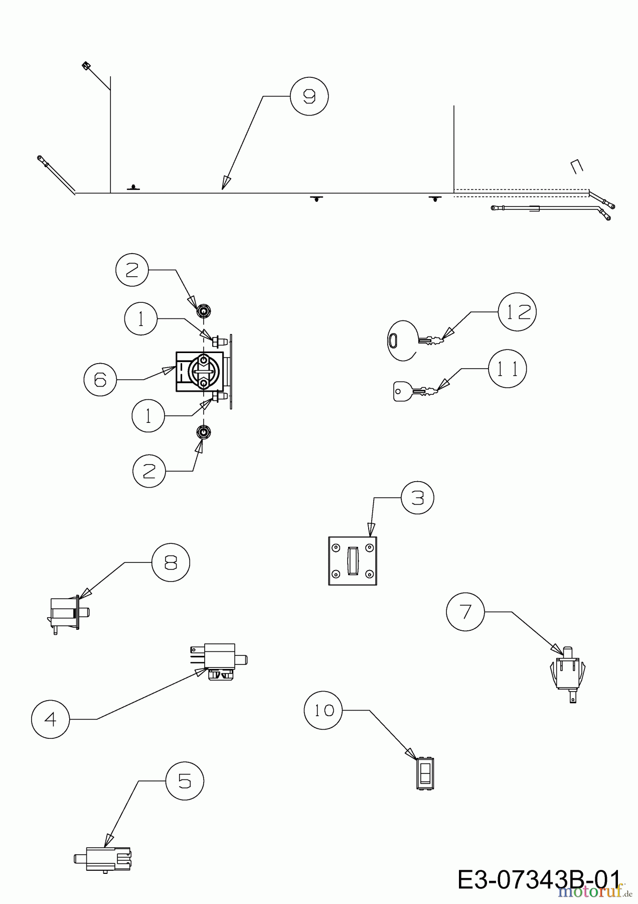  Cub Cadet Rasentraktoren CC 1016 AF 13AD90AF603  (2012) Elektroteile