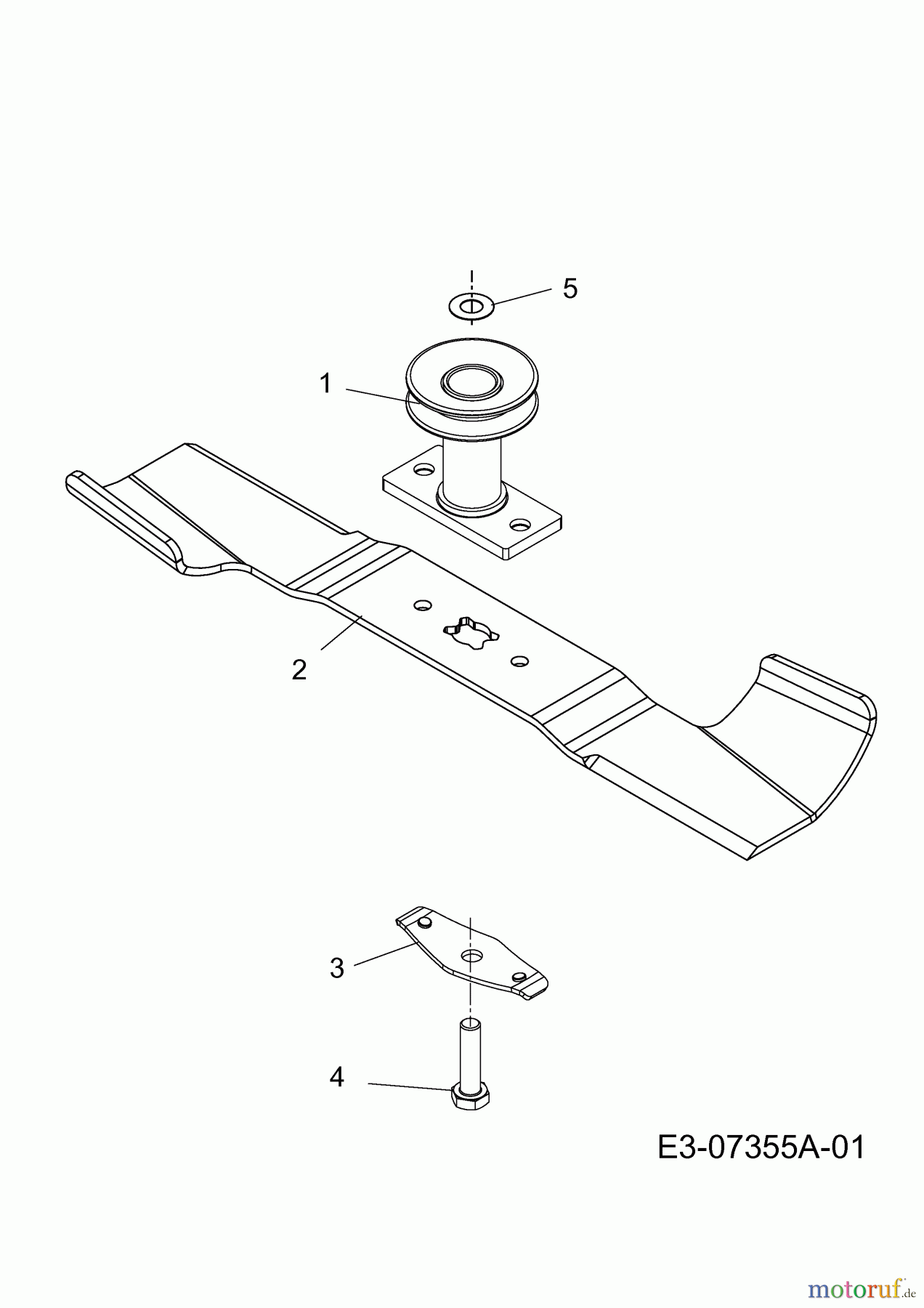 Wolf-Garten Motormäher mit Antrieb Expert 42 BA 12A-H65E650 (2012) Messer