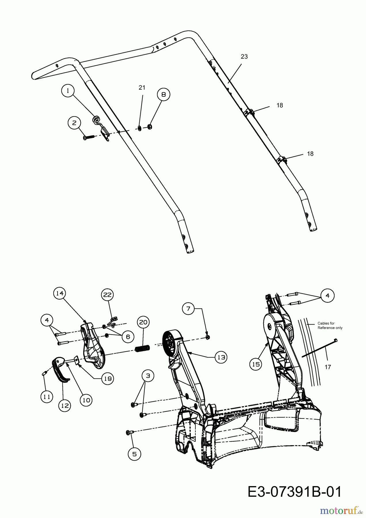 WOLF-Garten Expert Motormäher mit Antrieb Expert 53 BA 12A-Q56K650 (2013) Holm, ab 20.03.2013