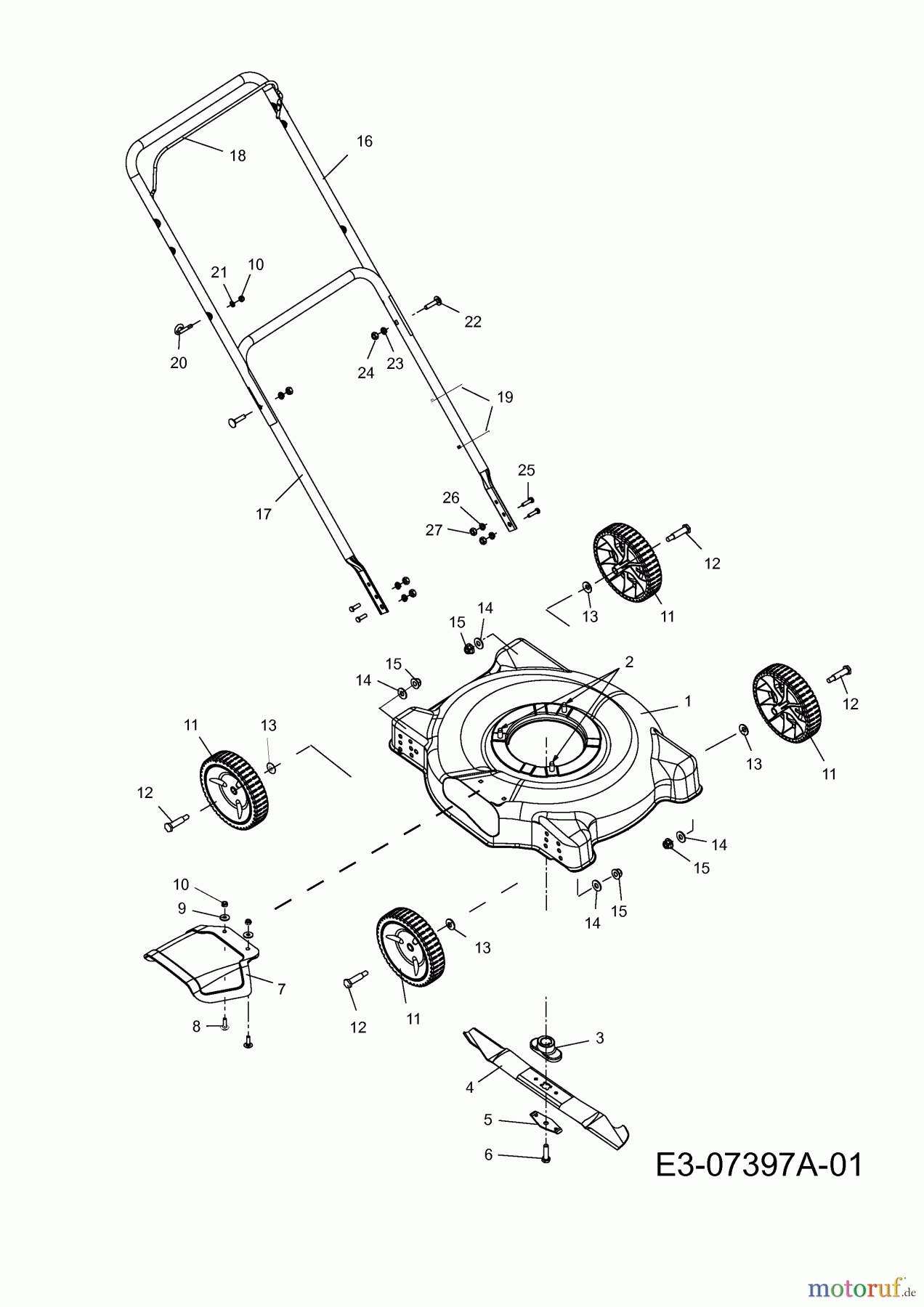  MTD Motormäher 51 BC 11D-020D600  (2012) Grundgerät
