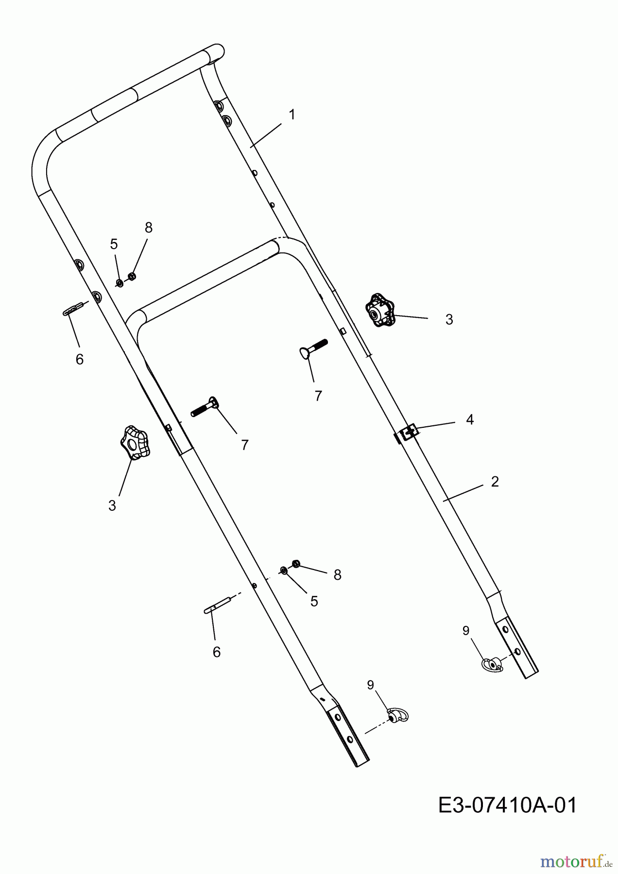 Lux Tools Motormäher B 48 HM 11C-128R694 (2012) Holm
