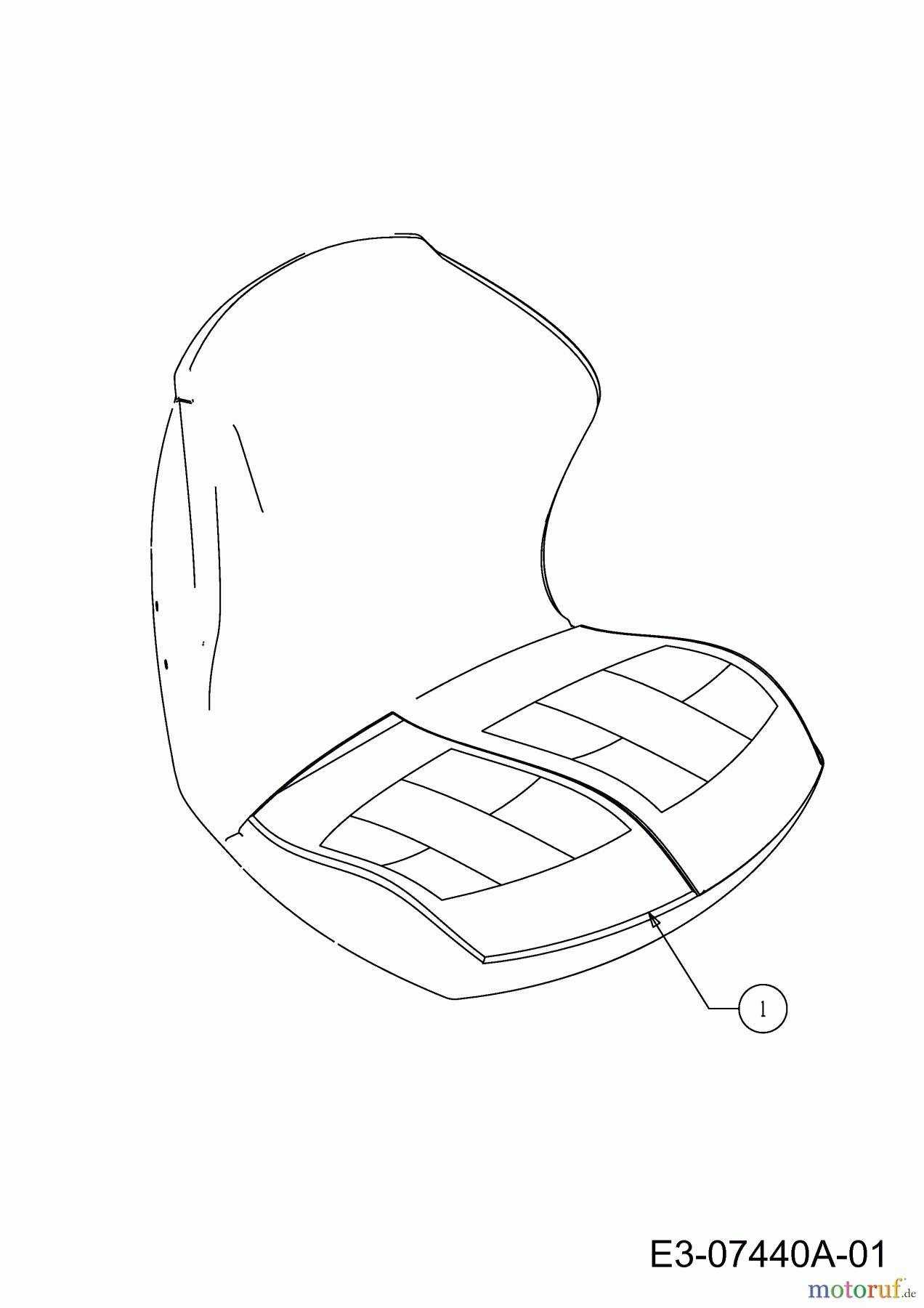 Staub Rasentraktoren SAEL 97/13 T 13BH77KF632 (2012) Sitz