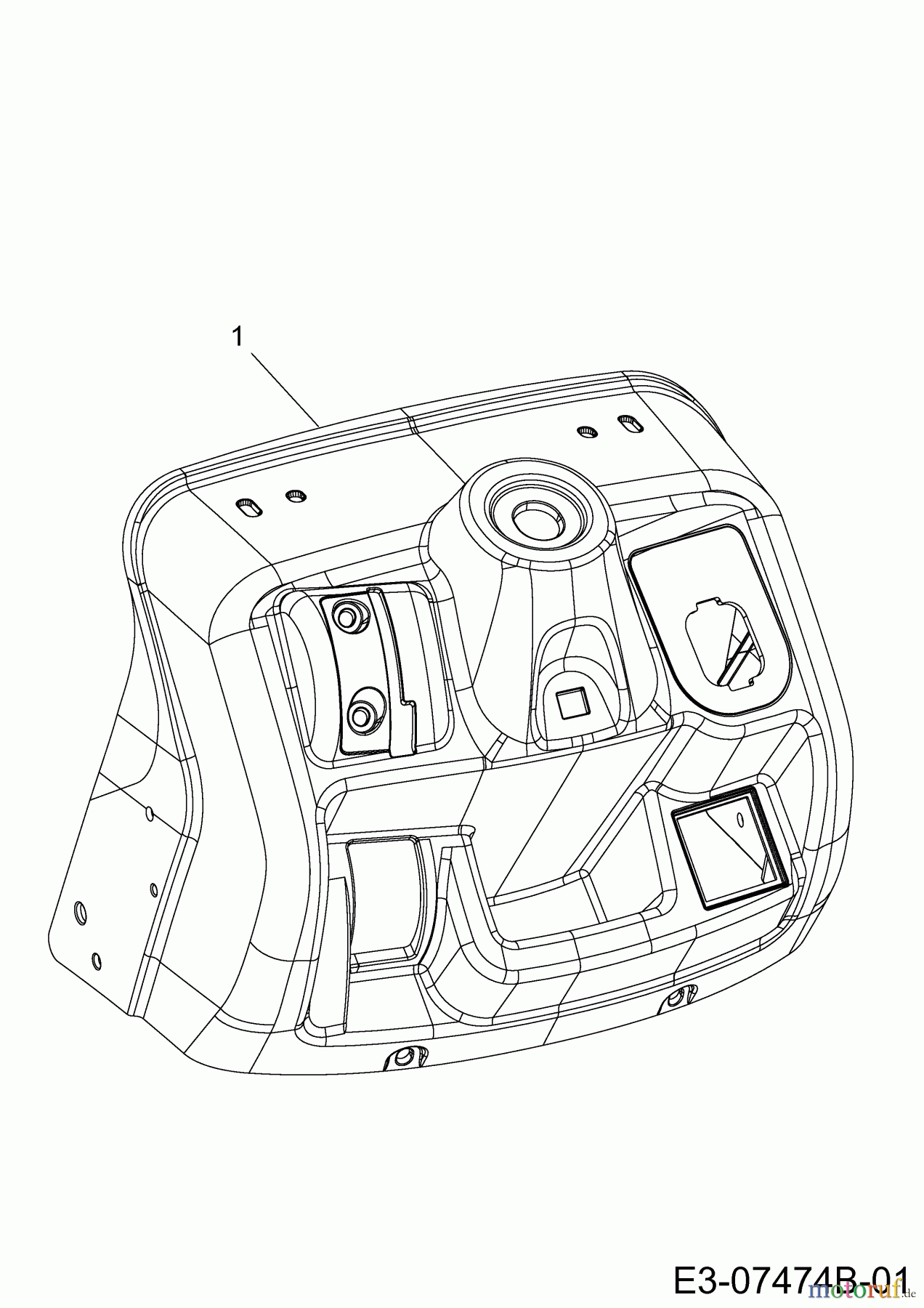 Wolf-Garten Rasentraktoren Blue Power 107.200 H 13TT79RG650 (2013) Armaturenbrett