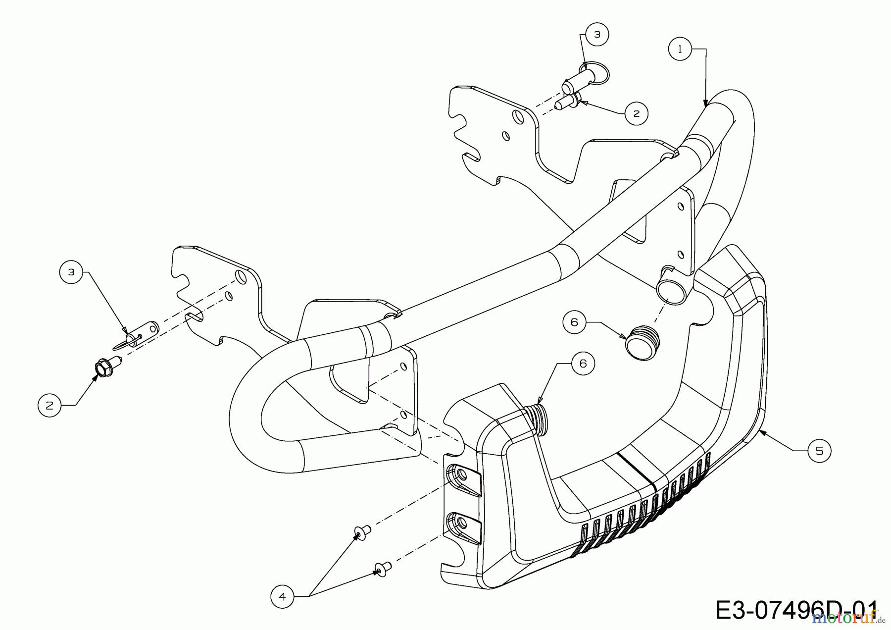 WOLF-Garten Expert Rasentraktoren Expert 92.180 H 13IT91WE650 (2016) Stoßstange
