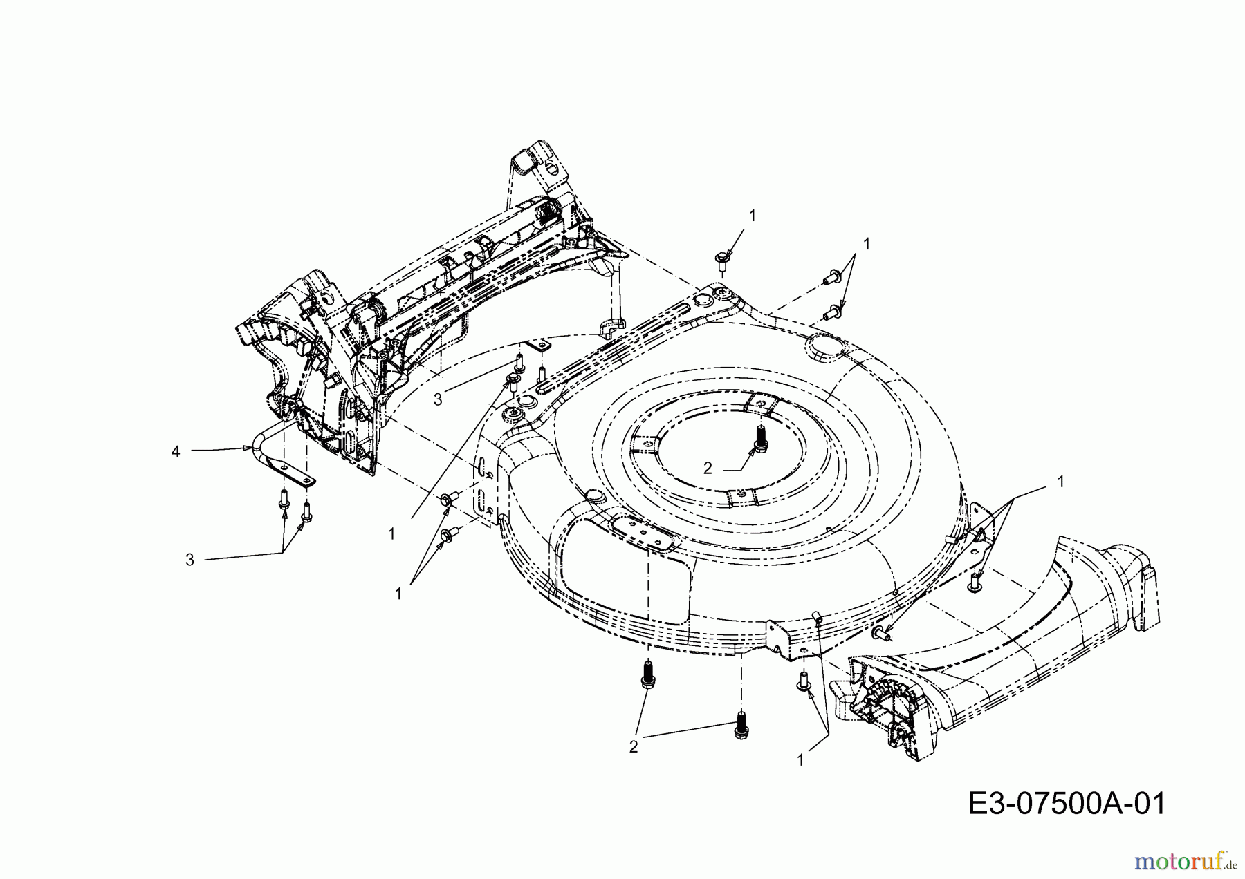 MTD Motormäher mit Antrieb SP 53 HWB 12A-B28R678 (2012) Sicherheitsbügel
