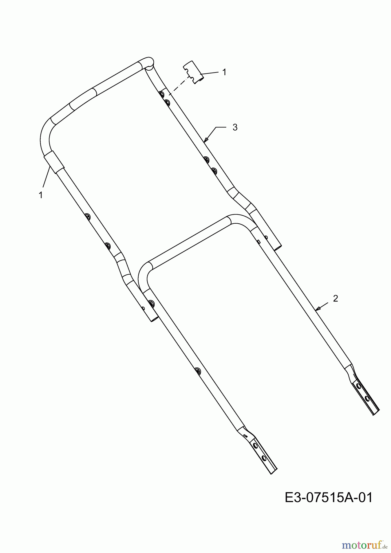 Sterwins Motormäher mit Antrieb 460 BTCE 12DEJ68U638  (2012) Holm