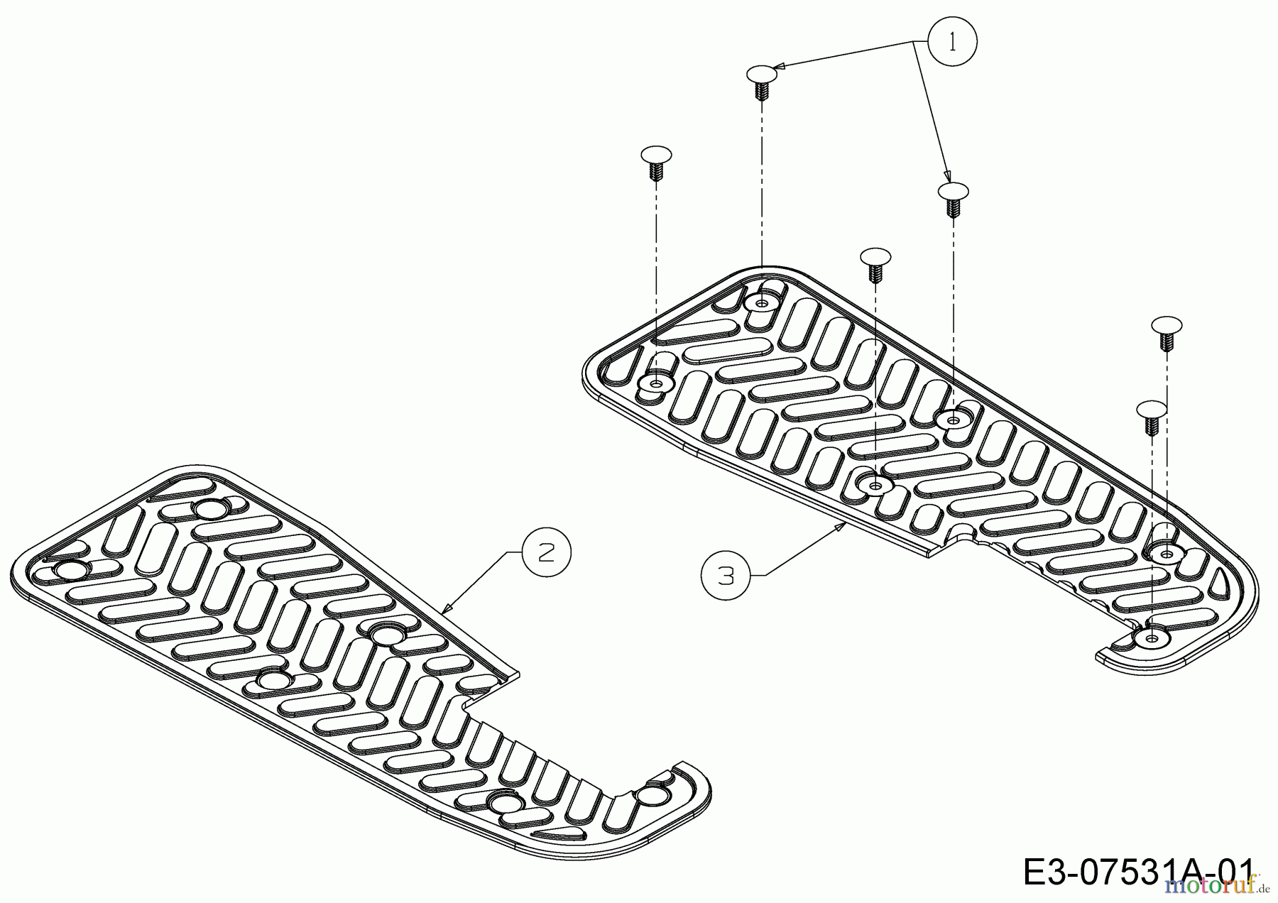 Greenbase Rasentraktoren V 180 I 13HT99KE618 (2016) Trittbrettbelag