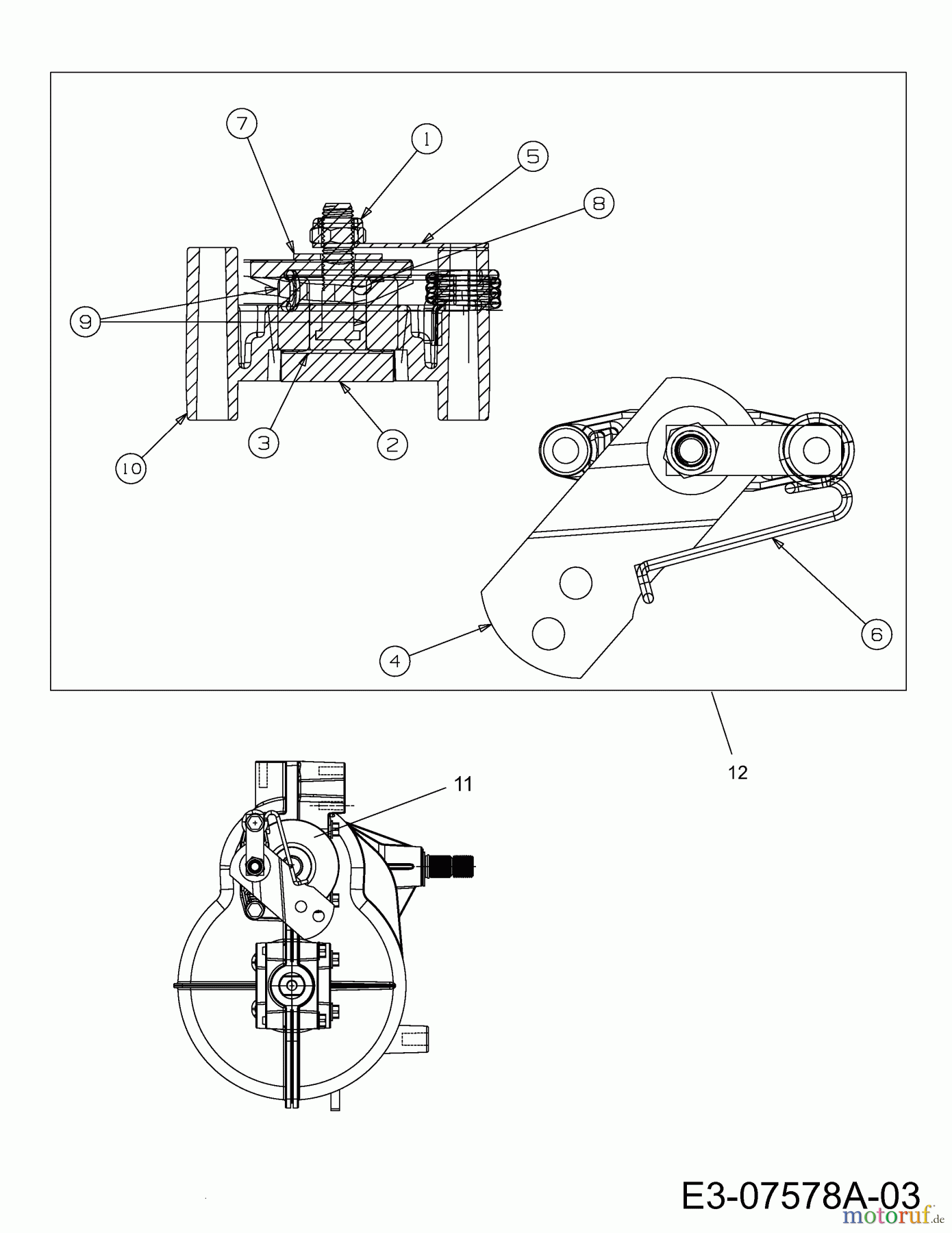 Cub Cadet Rasentraktoren CC 1020 ANK 13AP90AN603 (2012) Bremse