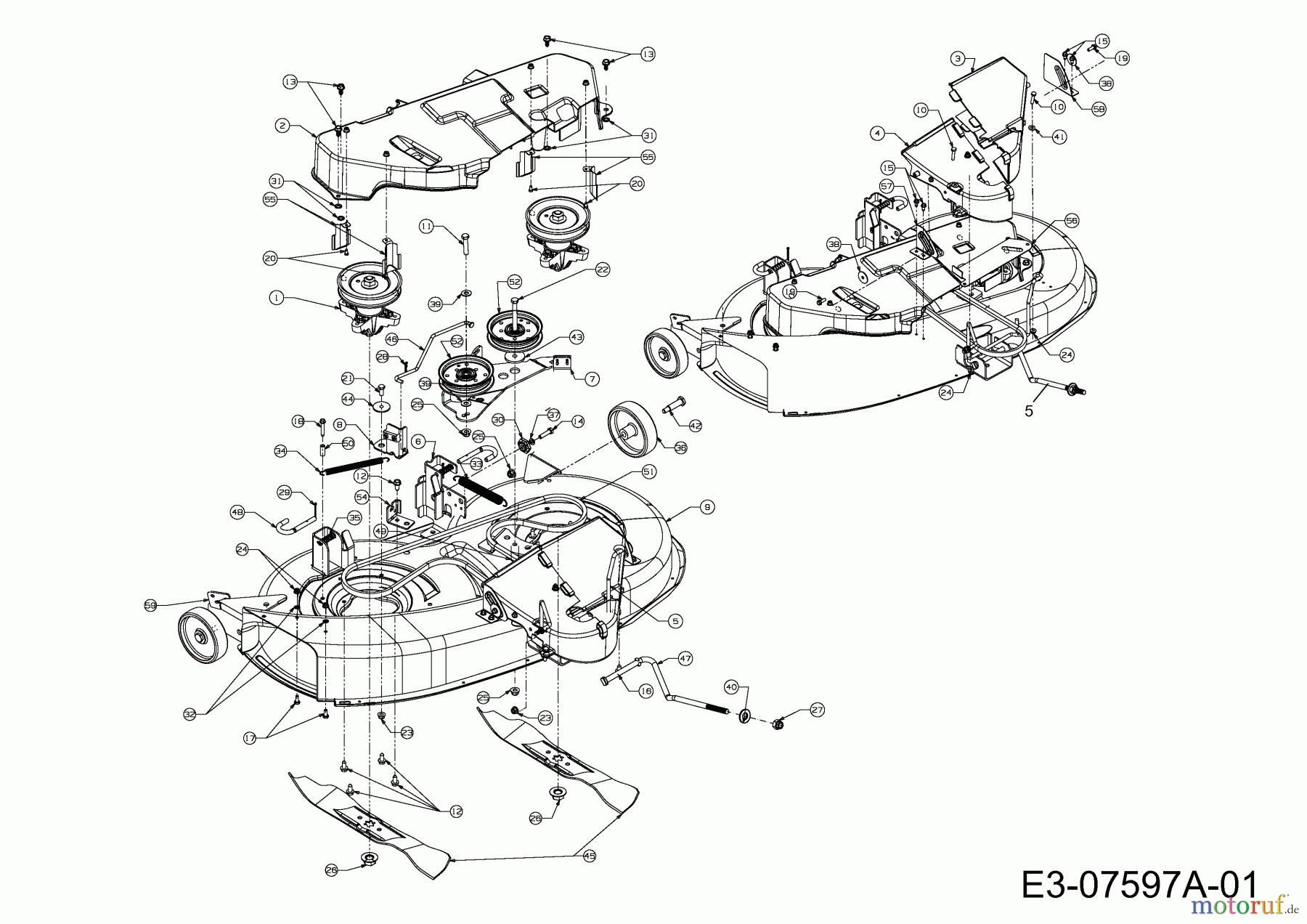  Cub Cadet Rasentraktoren CC 1016 AF 13AD90AF603  (2012) Mähwerk F (38