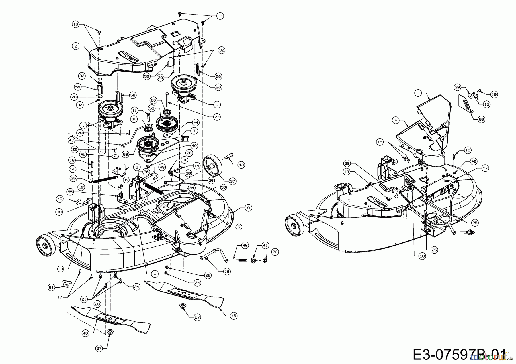  Cub Cadet Rasentraktoren CC 1016 AF 13AD90AF603  (2013) Mähwerk F (38