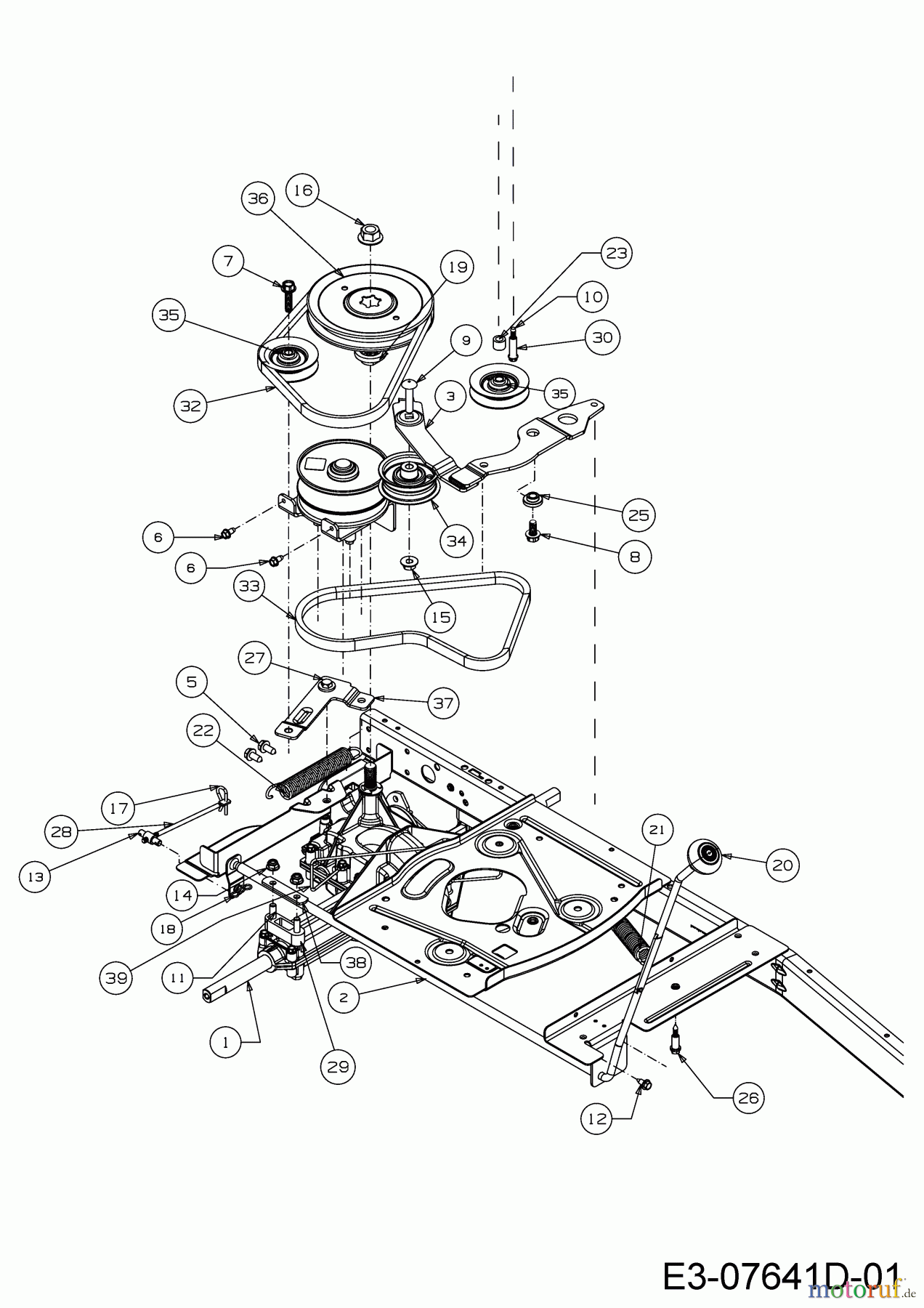 MTD Rasentraktoren Minirider 60 RDE 13A326SC600 (2016) Fahrantrieb