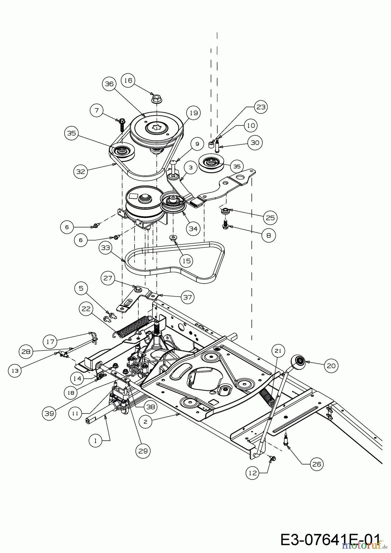 Cub Cadet Rasentraktoren LR 1 NR 76 13C226HD603 (2017) Fahrantrieb