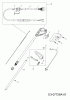 Wolf-Garten GT 848 7135006 (2012) Ersatzteile Handgriff, Schalter, Stiel