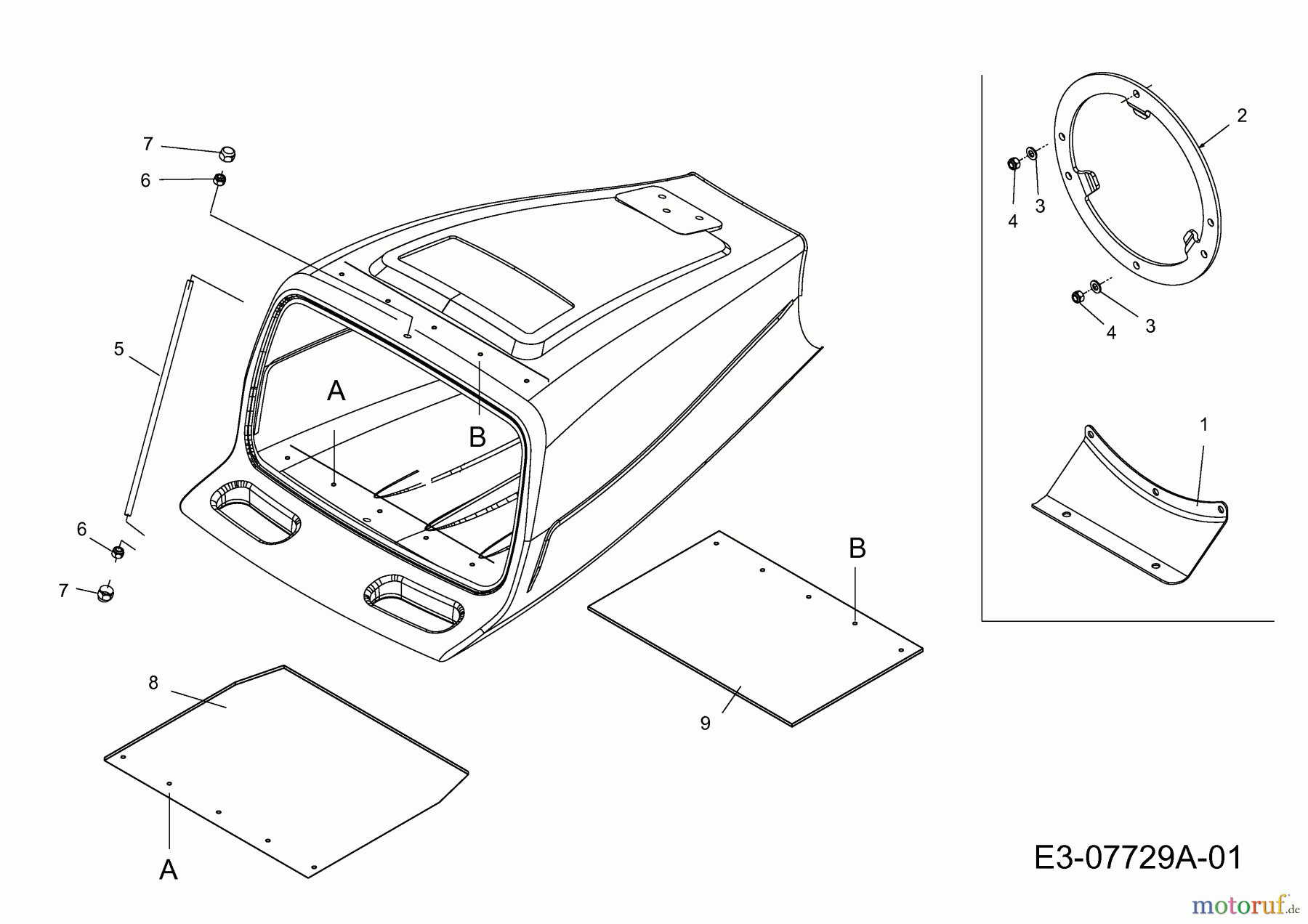MTD Häcksler 465 24A-464P678R  (2013) Trichter