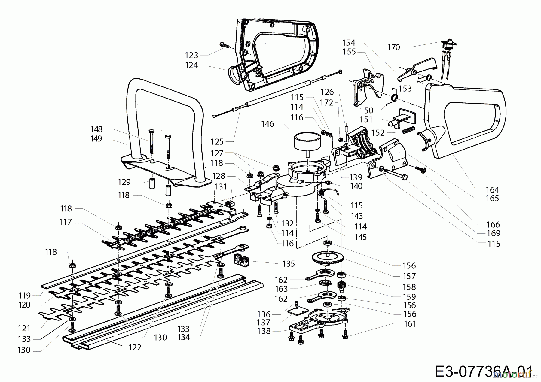 Wolf-Garten Motorheckenscheren HSG 55 41AQ1FSO650 (2012) Grundgerät