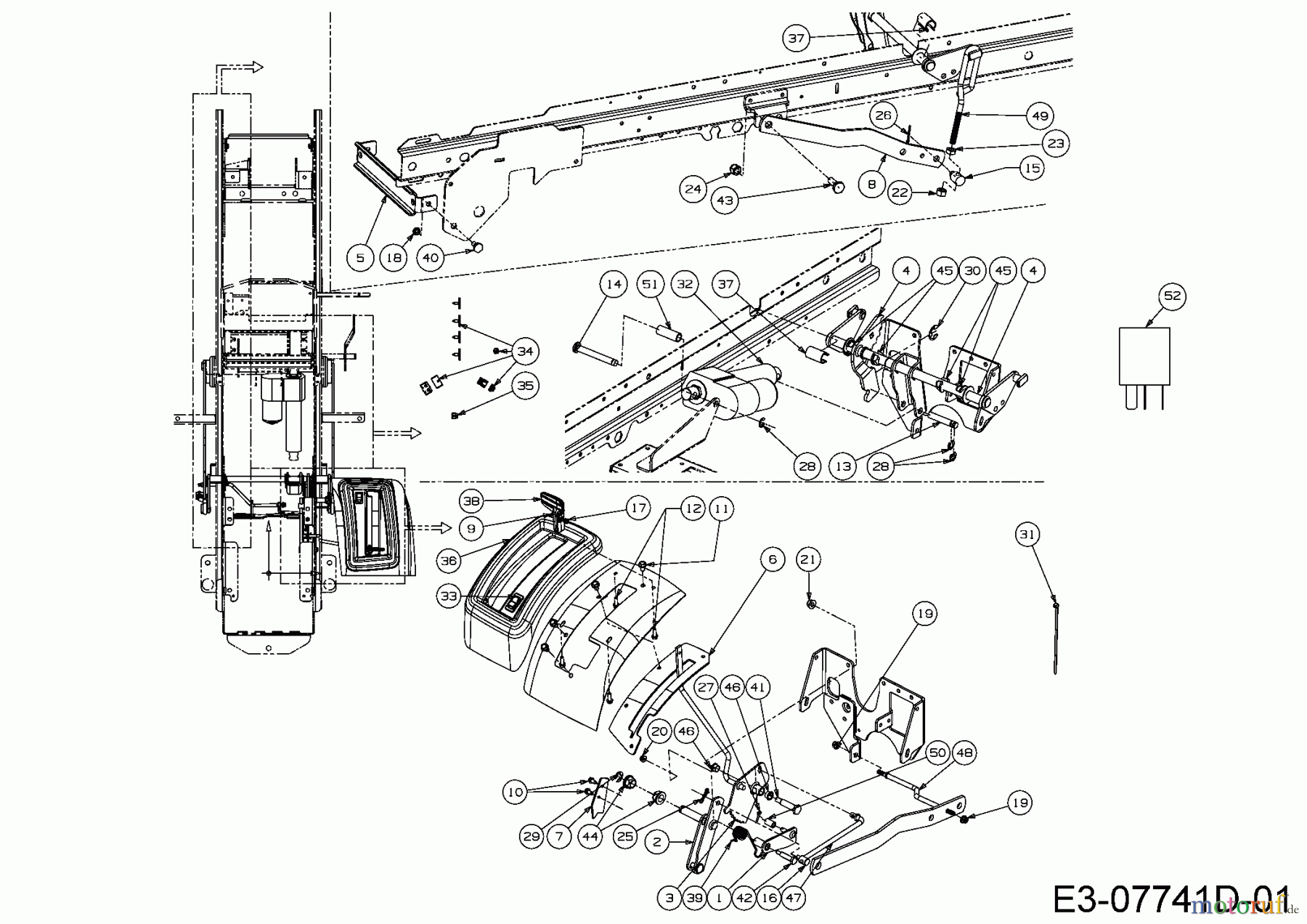 Cub Cadet Gartentraktoren GTX 2100 14A-3GE-603  (2016) Elektrische Mähwerksaushebung