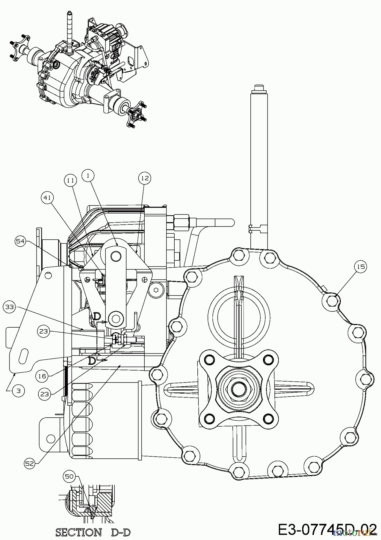  Cub Cadet Gartentraktoren GTX 2100 14A-3GE-603  (2016) Getrieberegelung