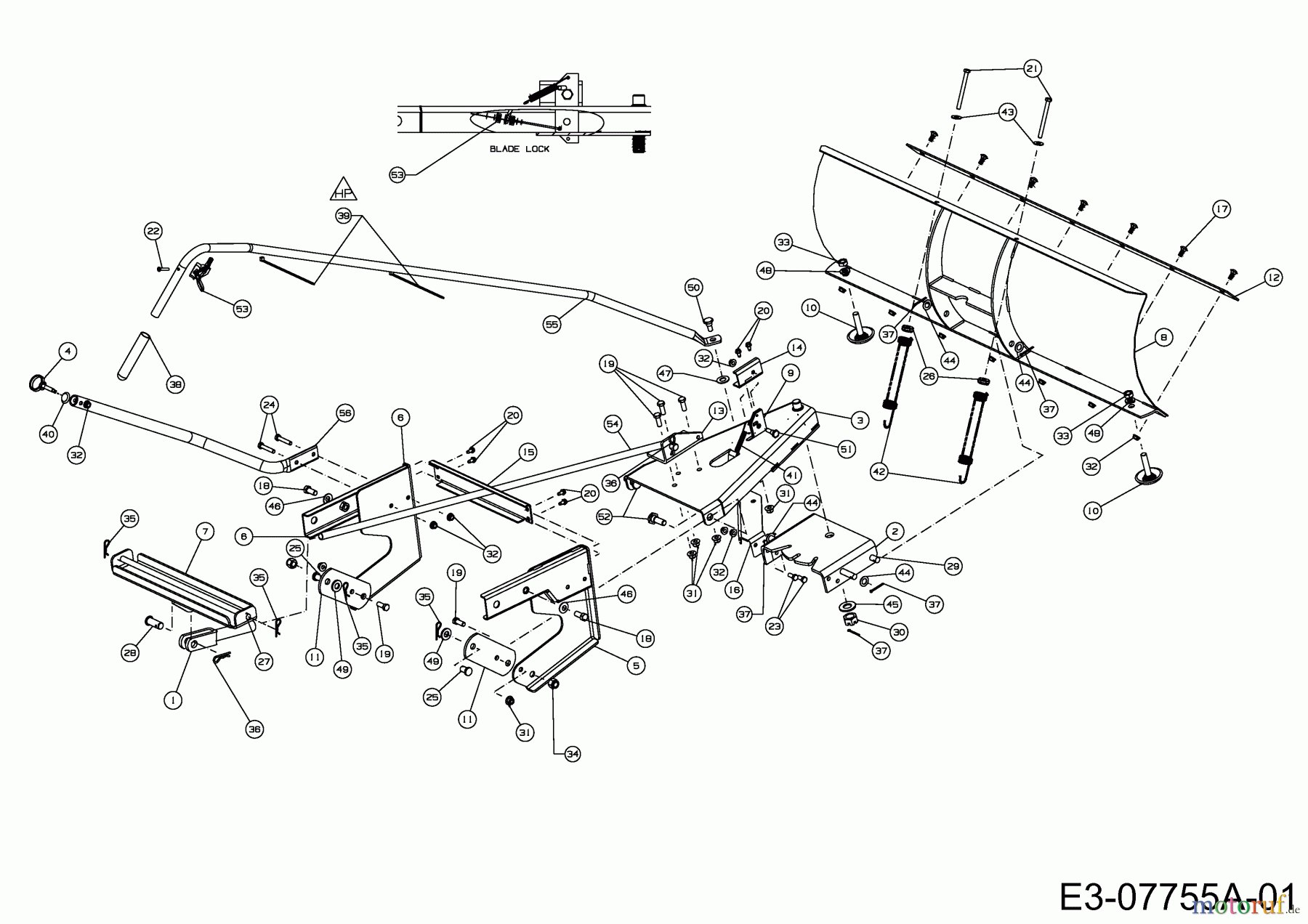 MTD Zubehör Zubehör Garten- und Rasentraktoren Räumschild für GTX 2100 19A40022100  (2014) Grundgerät