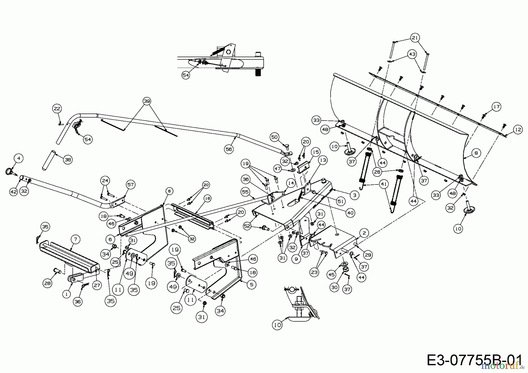 MTD Zubehör Zubehör Garten- und Rasentraktoren Räumschild für GTX 2100 19B40022100 (2015) Grundgerät