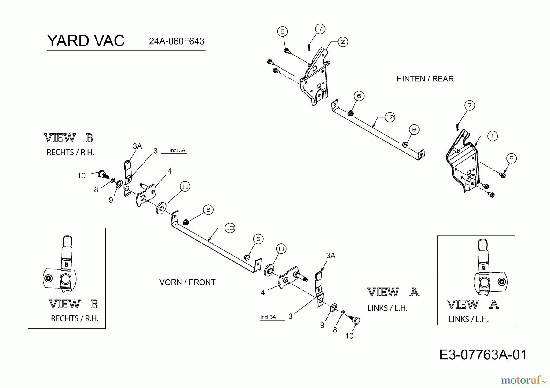 Cub Cadet Laubsauger mit Häckselfunktion CSV 060 24A-06MP603 (2016) Höhenverstellung