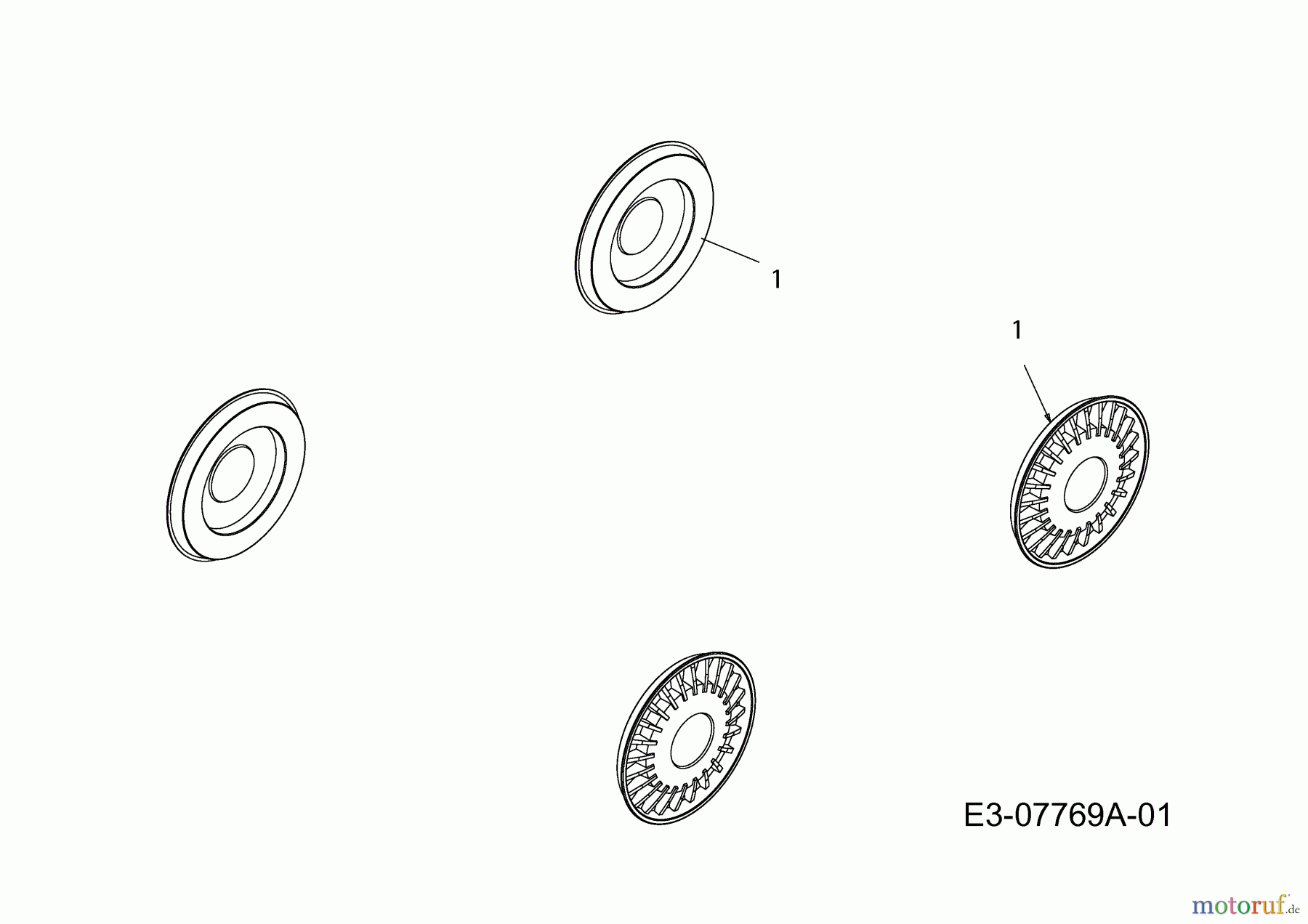  Cub Cadet Laubsauger mit Häckselfunktion CSV 060 24A-06MP603  (2016) Radkappen