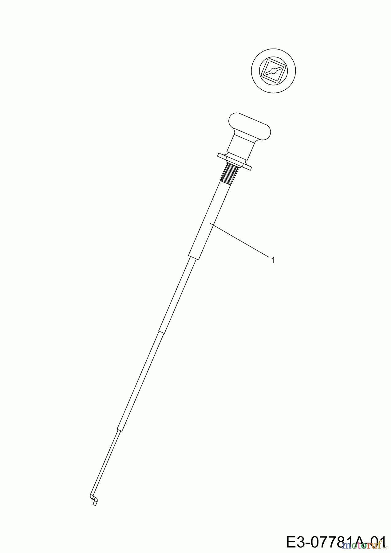 WOLF-Garten Expert Rasentraktoren Expert 92.220 H 13AF91WI650 (2013) Chokezug