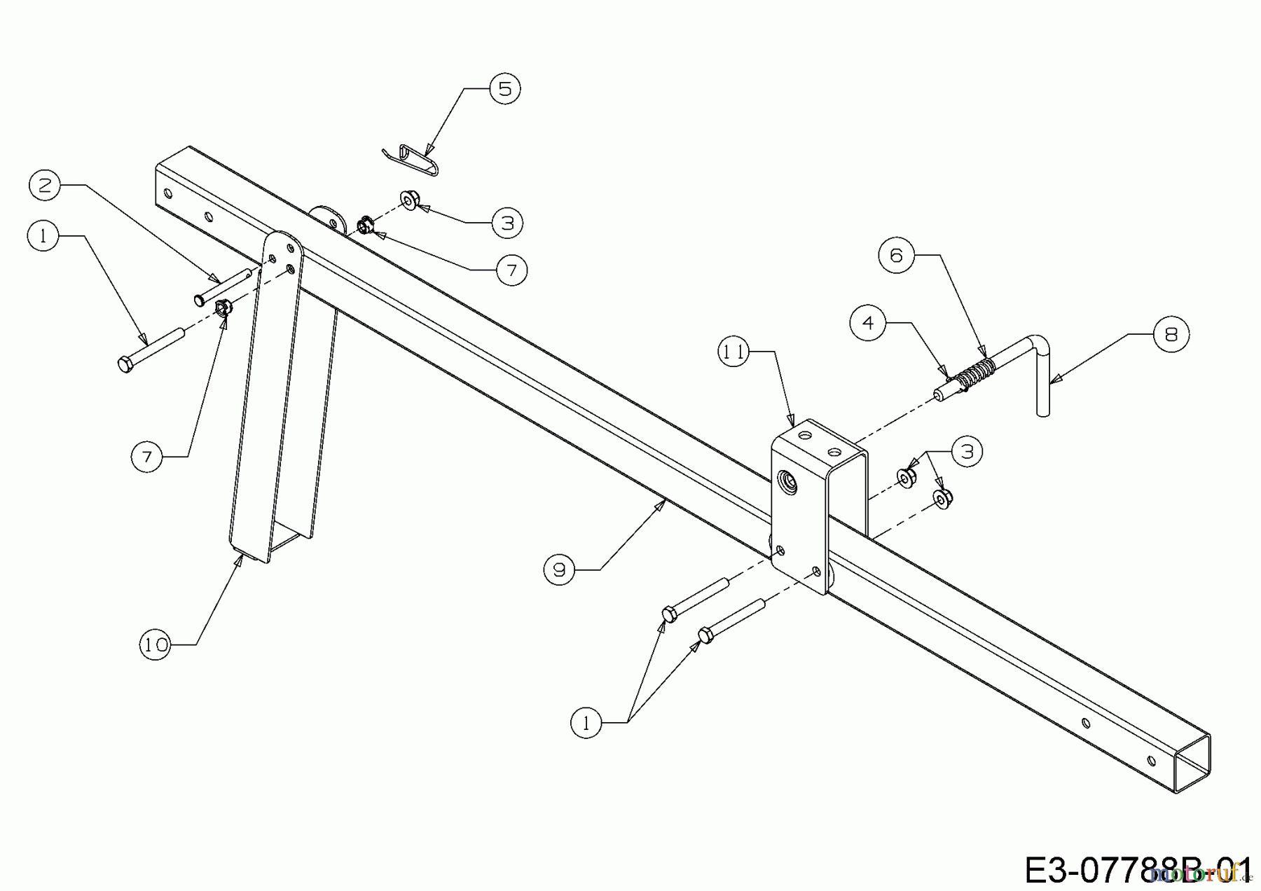  MTD Holzspalter LS 550 24AI550C678  (2016) Zugstange