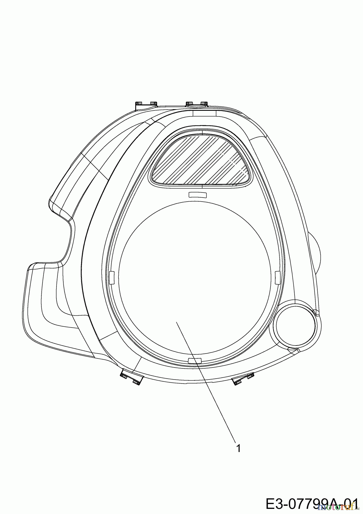 Gutbrod Rasentraktoren SC Edition 13B-334-690 (2011) Motorabdeckung