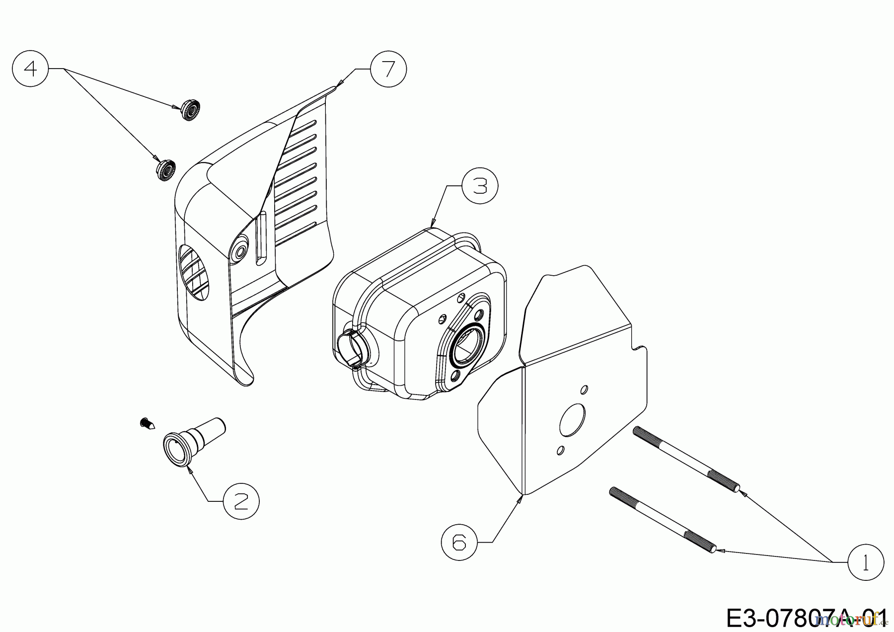 MTD-Motoren Vertikal 1P65WHC 752Z1P65WHC (2014) Auspuff