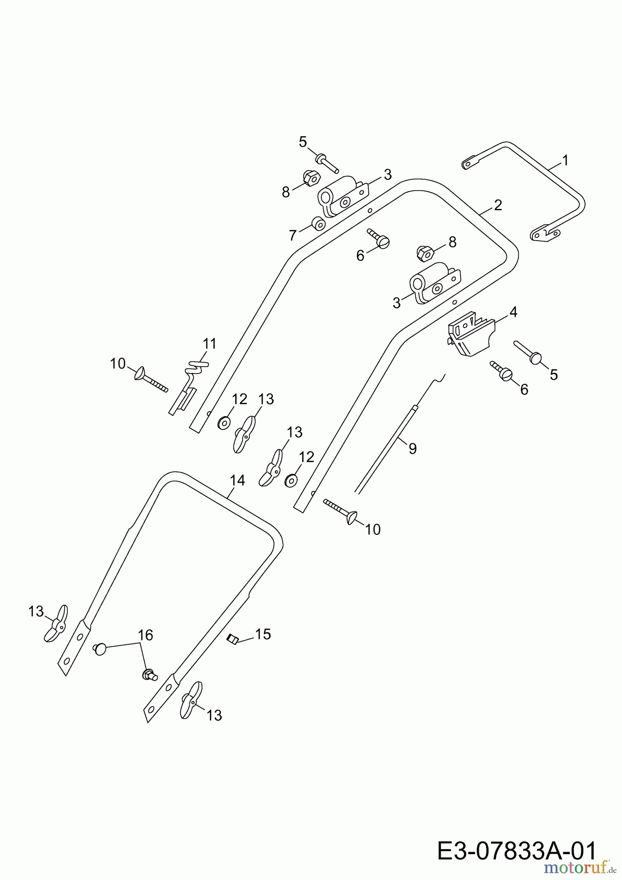 Wolf-Garten Motormäher 2.42 B 4212000 (2010) Holm