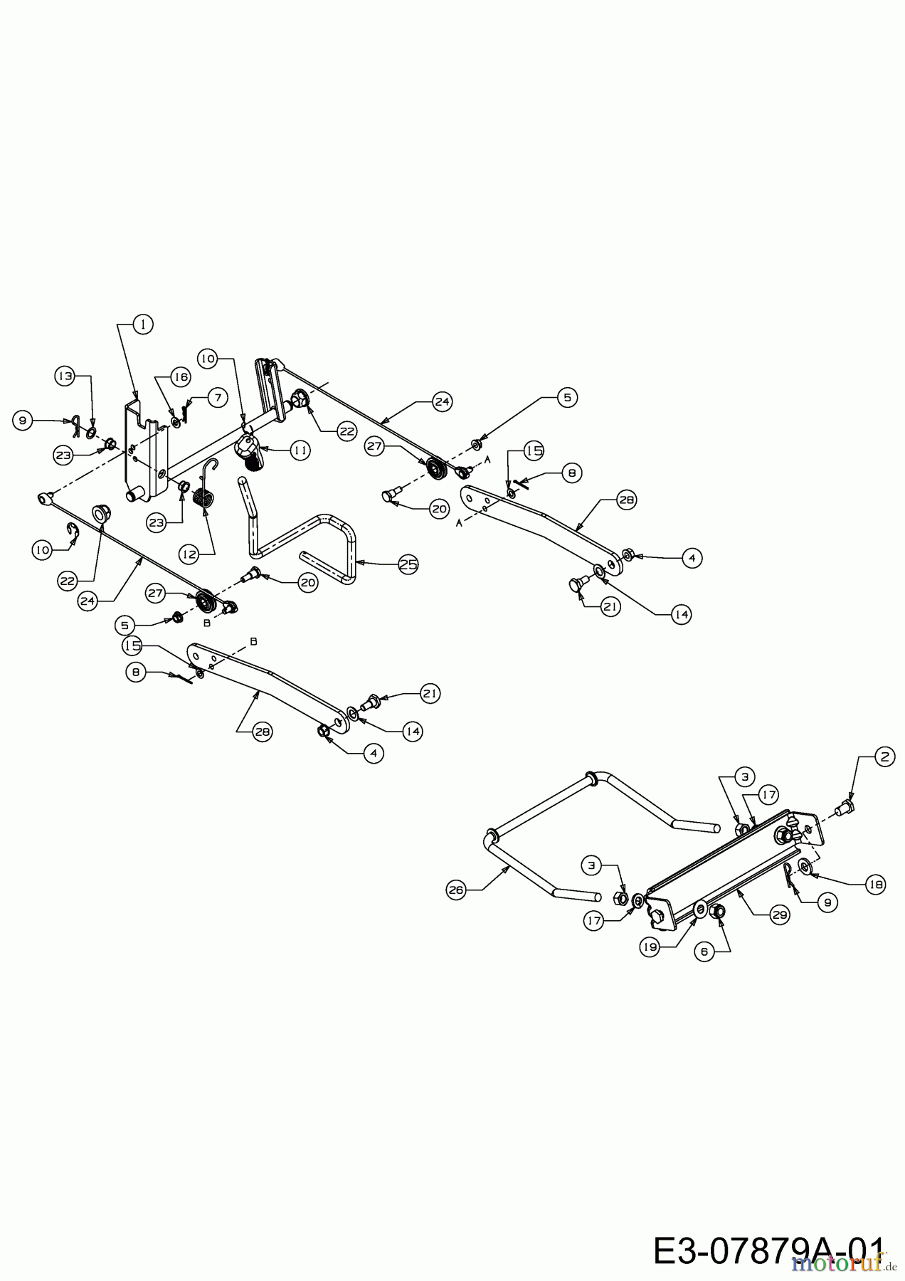  Yard-Man Rasentraktoren AG 6145 13AP604G643  (2000) Mähwerksaushebung