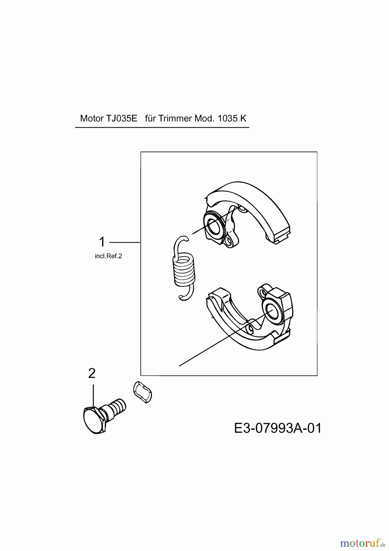  MTD Motorsensen 1035 K 41AD7U8B678  (2014) Kupplung