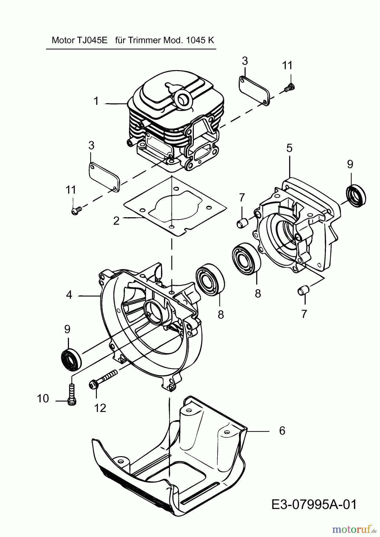  Cub Cadet Motorsensen CC 745 41ADC74G330  (2015) Kurbelgehäuse