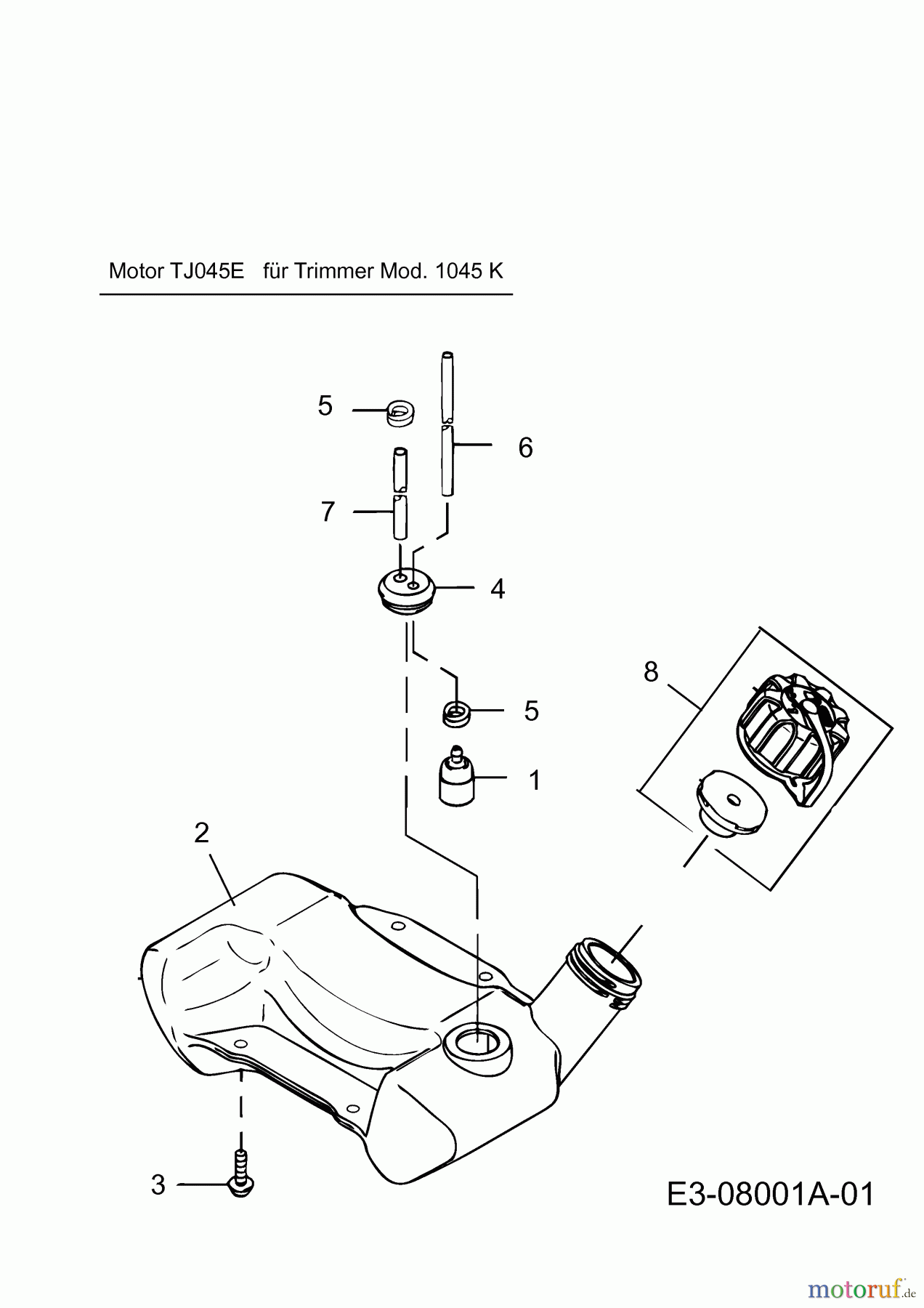 Cub Cadet Motorsensen CC 745 41ADC74G330  (2015) Tank