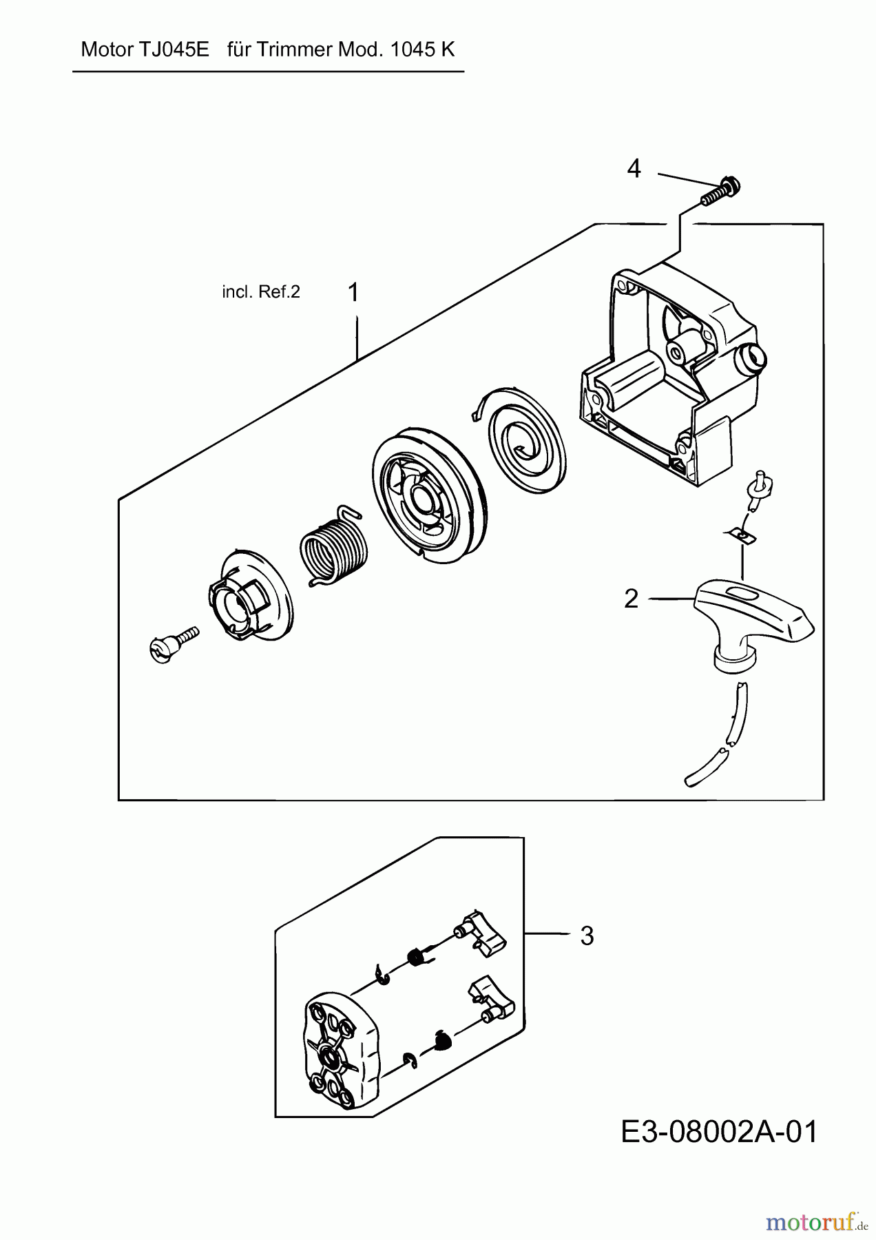  Cub Cadet Motorsensen CC 745 41ADC74G330  (2015) Reversierstarter