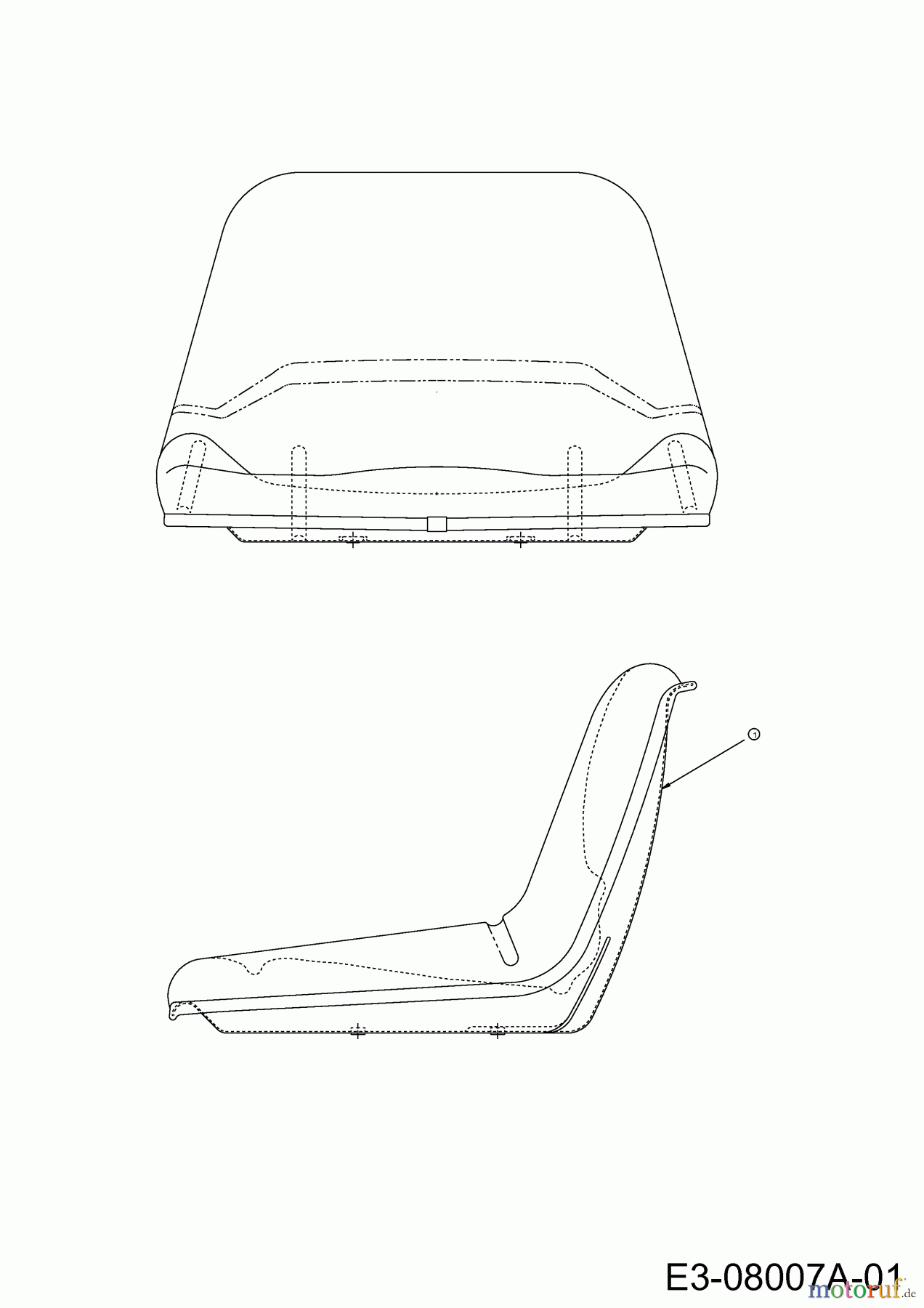 Gutbrod Rasentraktoren GLX 105 RALK 13BI506N690 (2003) Sitz