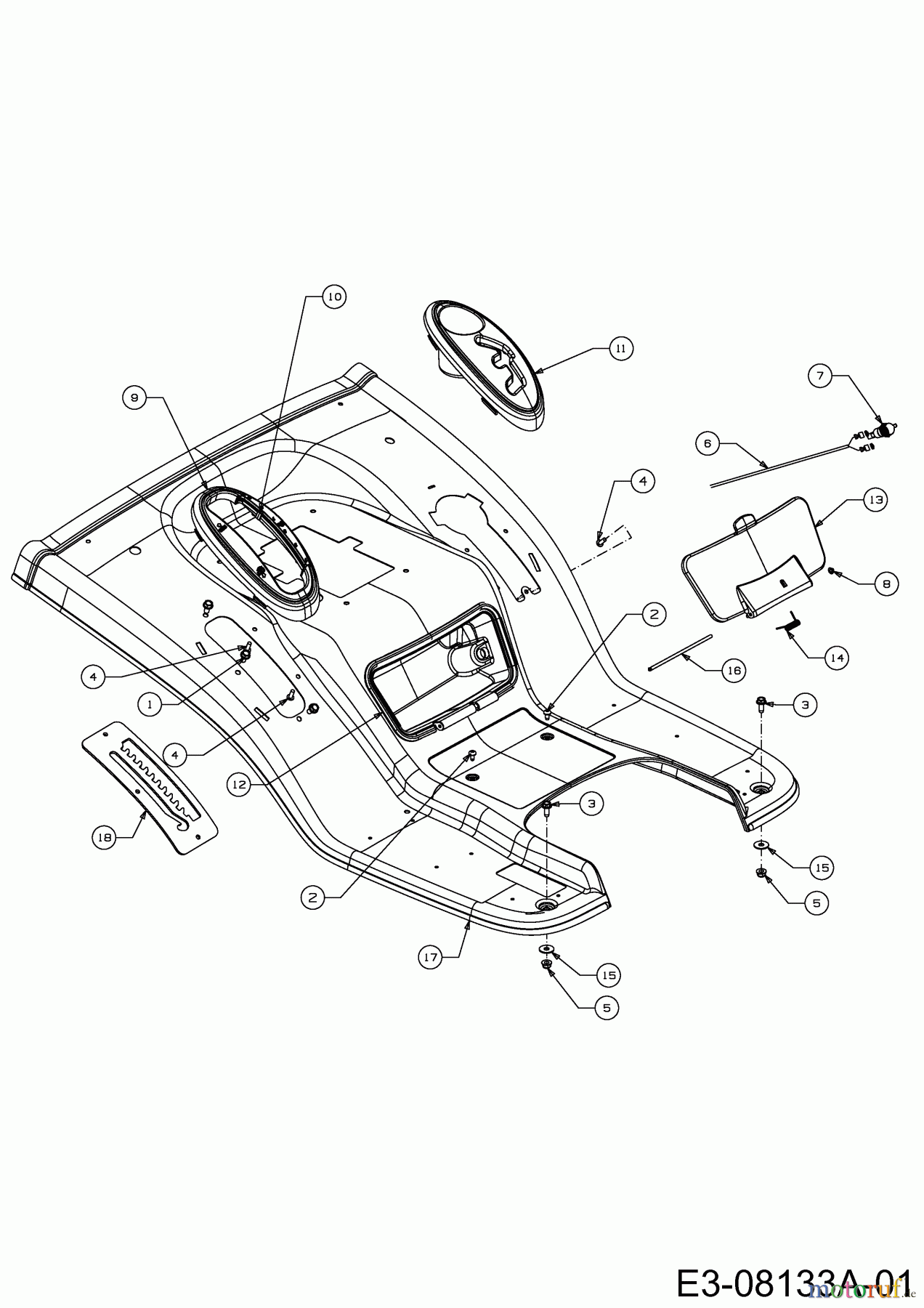  Massey Ferguson Rasentraktoren MF 36-16 ARD 13AD90GE695  (2014) Sitzwanne