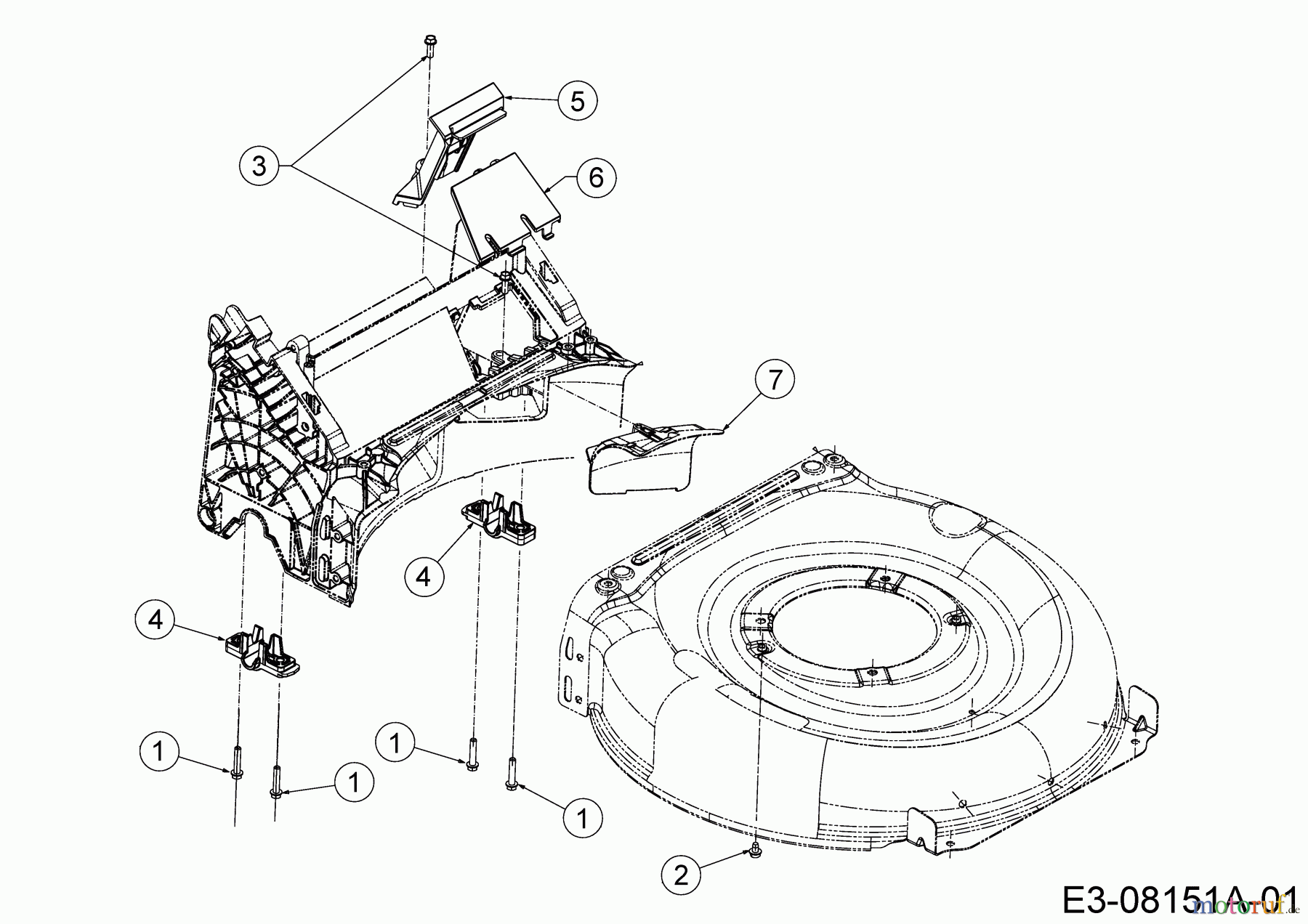 Cub Cadet Motormäher CC 53 POHW 11A-PTKC603 (2016) Achslager