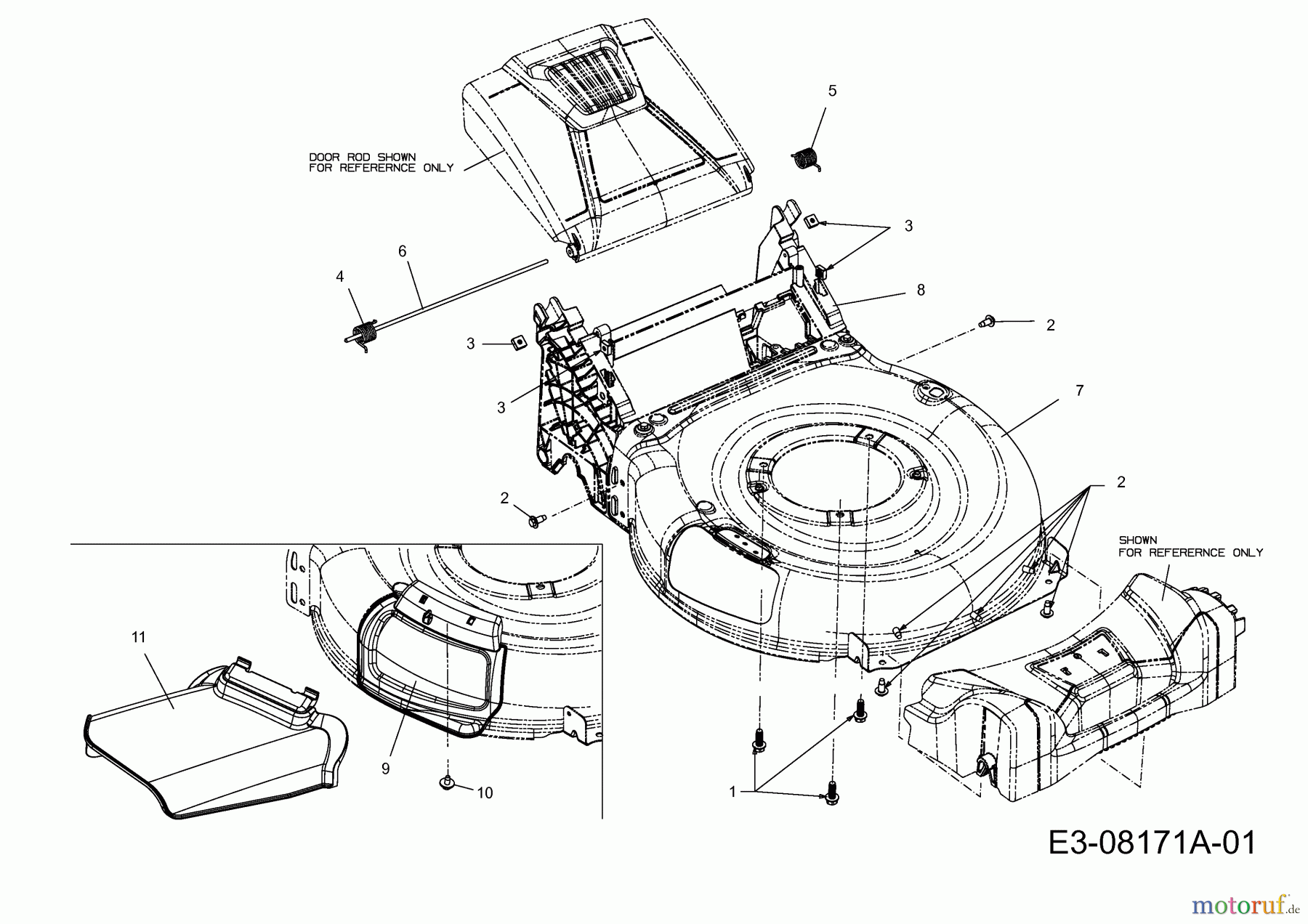 MTD Motormäher mit Antrieb Advance 46 SPKV HW 12AKTN7D600 (2013) Mähwerksgehäuse
