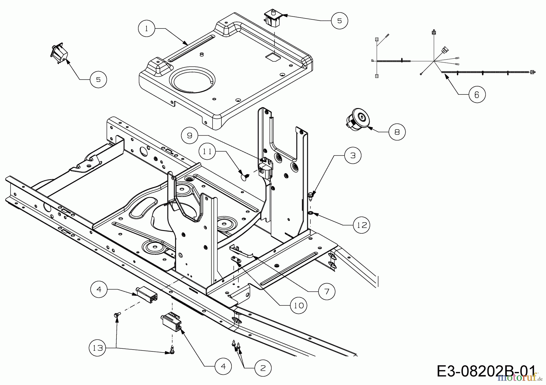MTD Rasentraktoren Minirider 60 RD 13A625SC600 (2015) Elektroteile