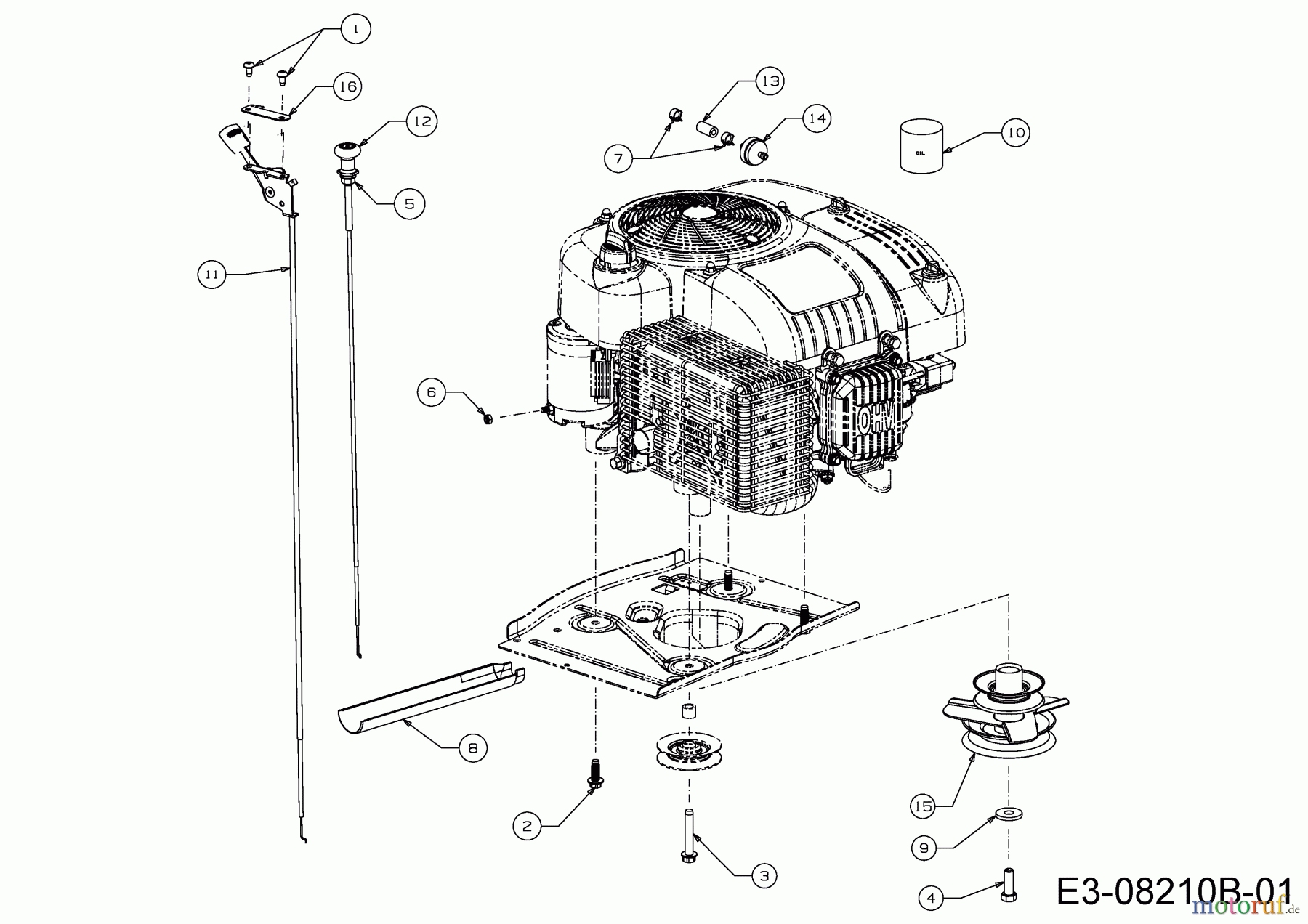 Cub Cadet Rasentraktoren LR 1 NR 76 13C226HD603 (2017) Choke- und Gaszug, Motorzubehör