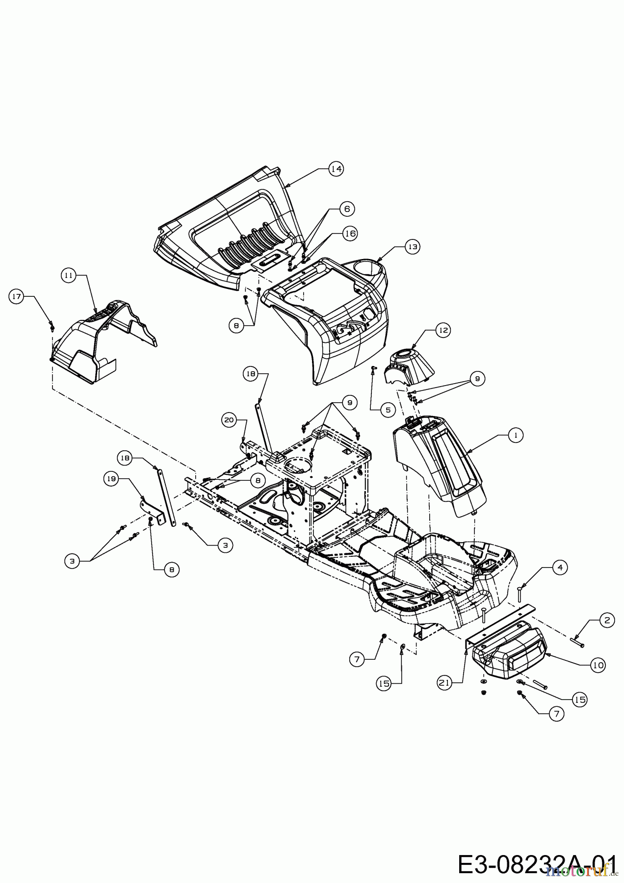  Mastercut Rasentraktoren Mastercut 60 13A625EC659  (2013) Frontgewicht, Verkleidungen