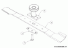MTD SP 53 B 12B-PC8R600 (2017) Ersatzteile Messer, Messeraufnahme