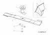 MTD Optima 53 SPB HW 12A-PH8T600 (2013) Ersatzteile Messer, Messeraufnahme, Mulchstopfen